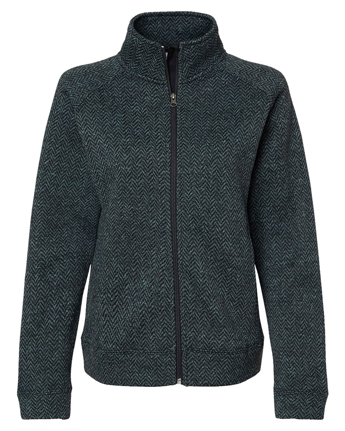 J. America 8716 Women's Traverse Full-Zip Sweater