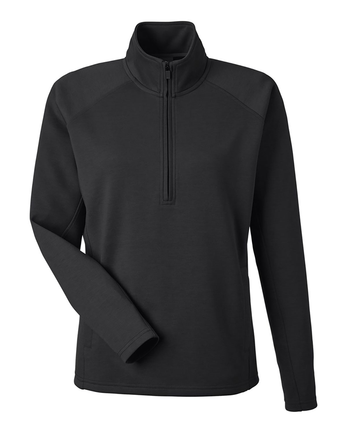 J. America 8754 Women's Apex Fleece Quarter-Zip Pullover
