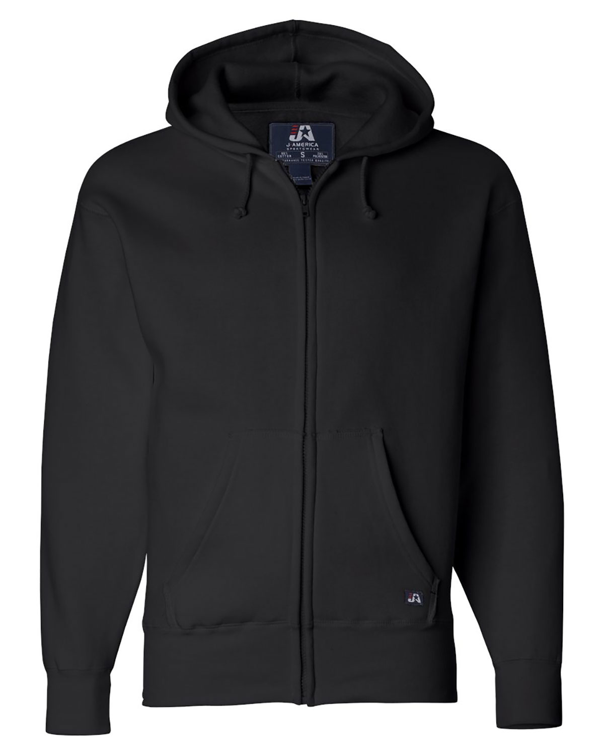 J. America 8821 Men's Premium Full-Zip Hooded Sweatshirt