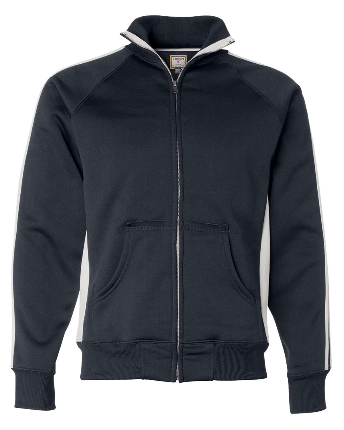 J. America 8858 Men's Vintage Polyester Fleece Track Jacket