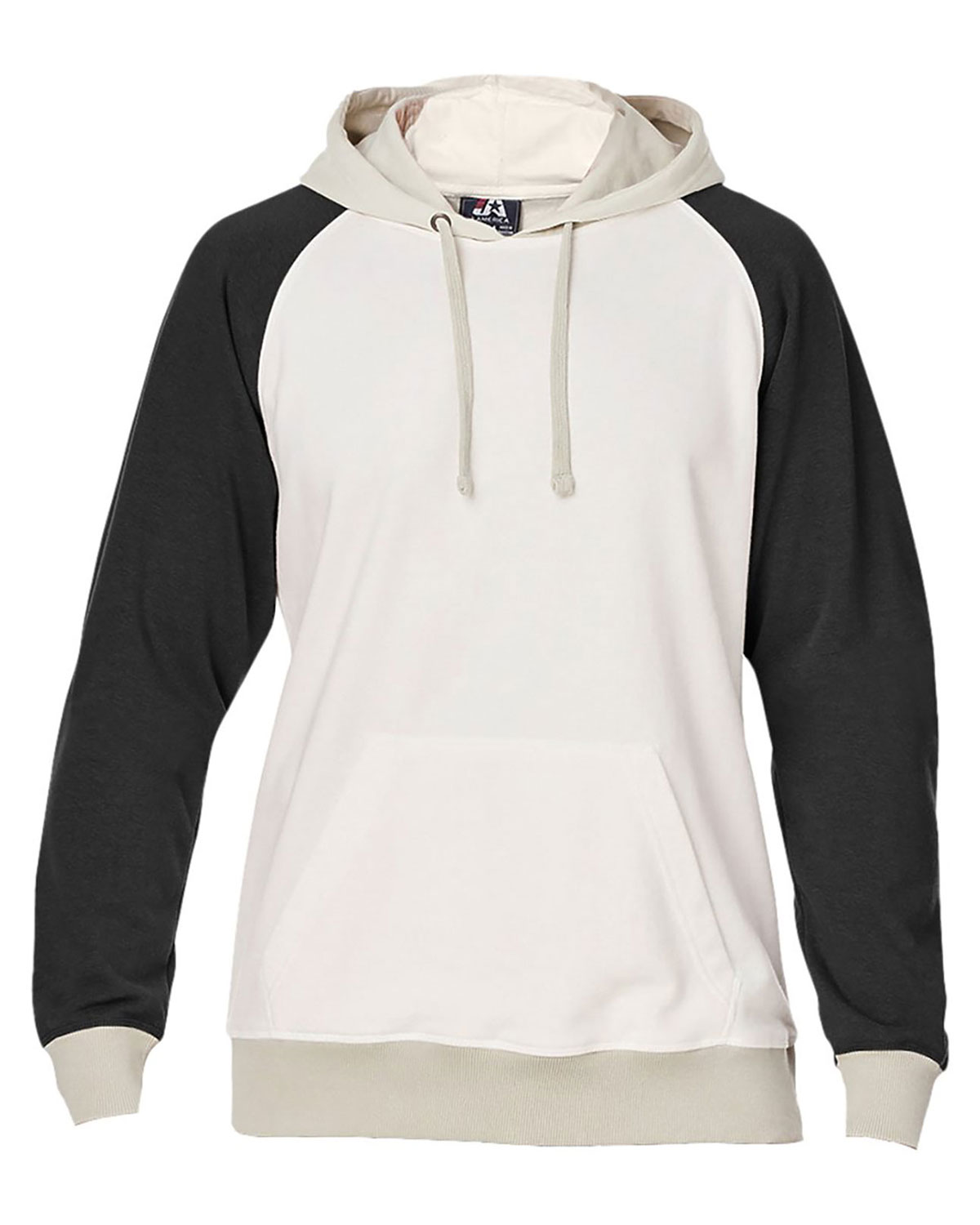 J. America 8886 Unisex Vintage Tricolor Hooded Sweatshirt