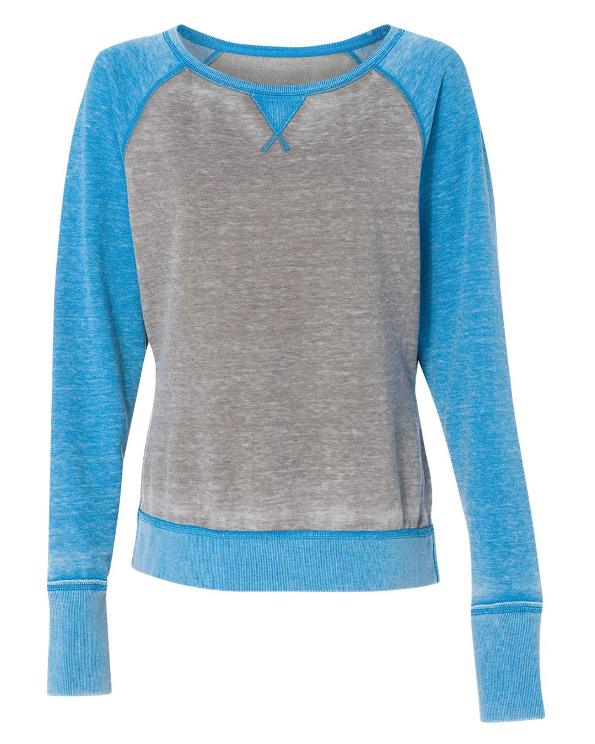 J. America 8927 Women�s Zen Fleece Raglan Sweatshirt