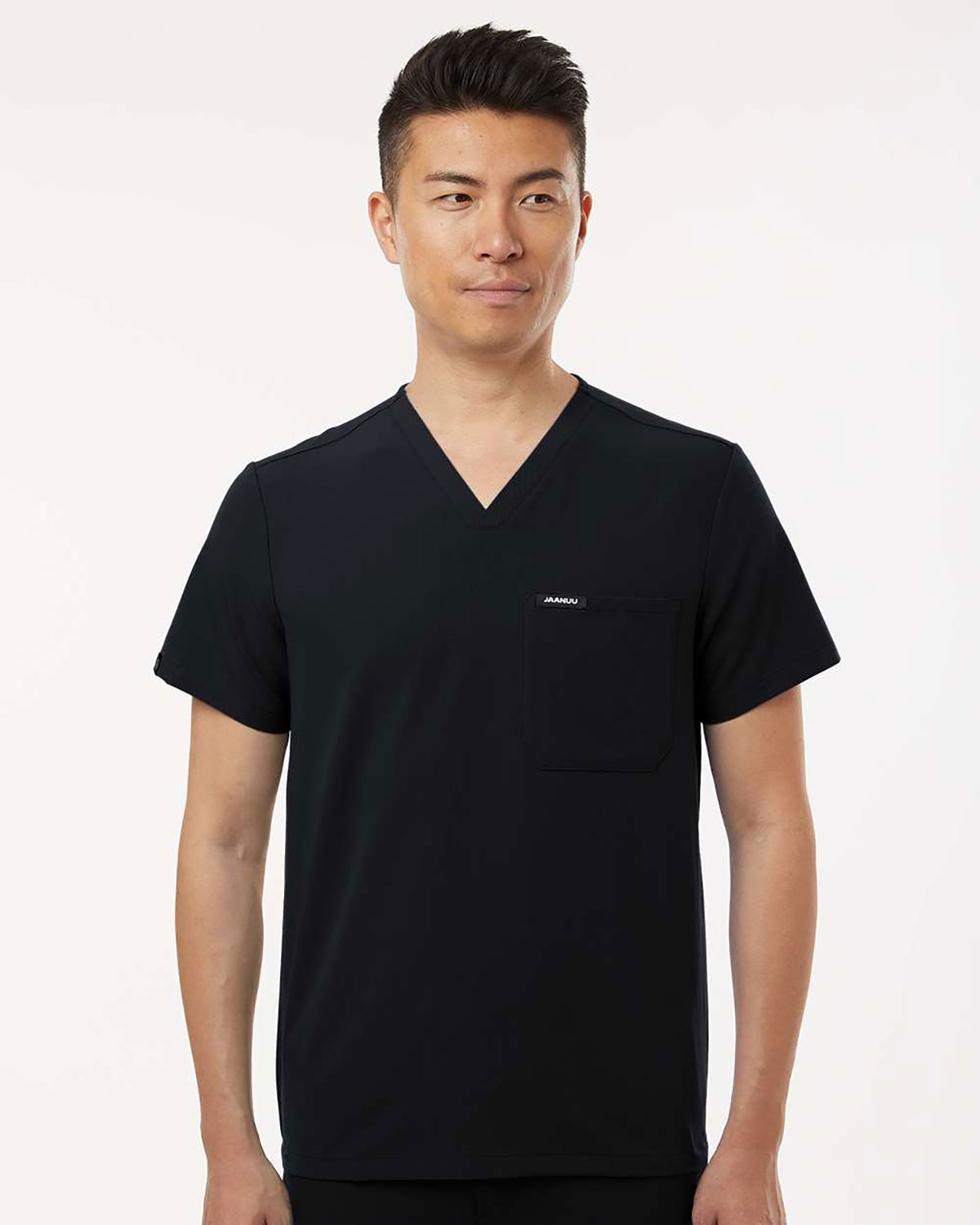 Jaanuu M10001 Men's Holmes Everyday 1-Pocket Scrub V-Neck Top