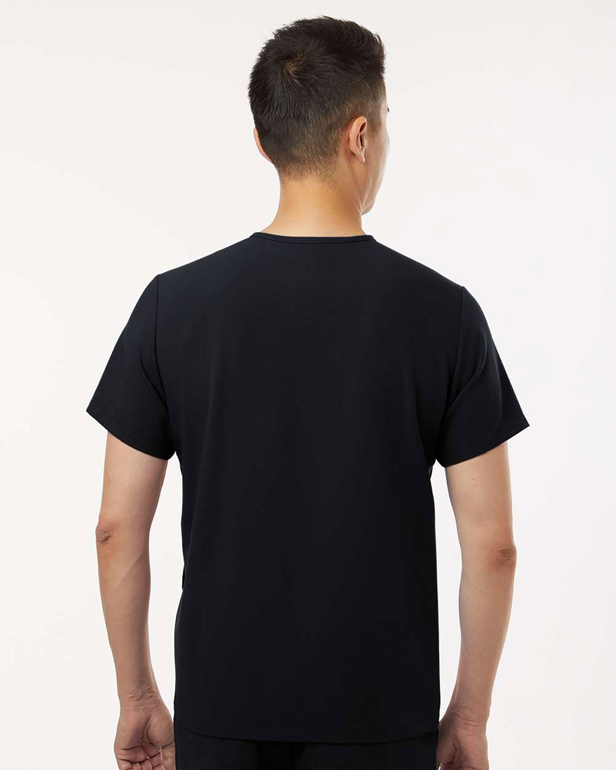 Jaanuu M10002 Men's Platt 3-Pocket Scrub V-Neck Top view 2