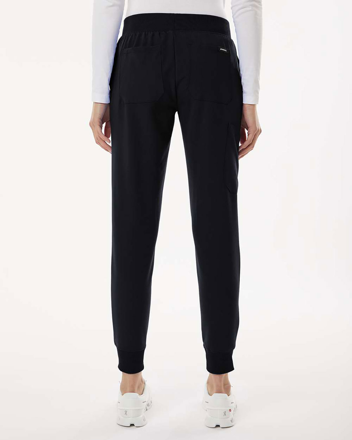 Jaanuu W20003P Women's Petite Sizes Silex Knit-Waist Scrub Joggers view 2