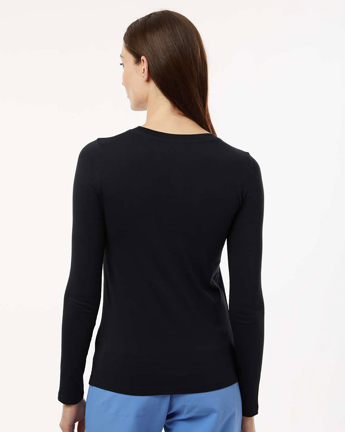 Jaanuu W30002U Women's RegenX Cotton Underscrub Long Sleeve T-Shirt view 2