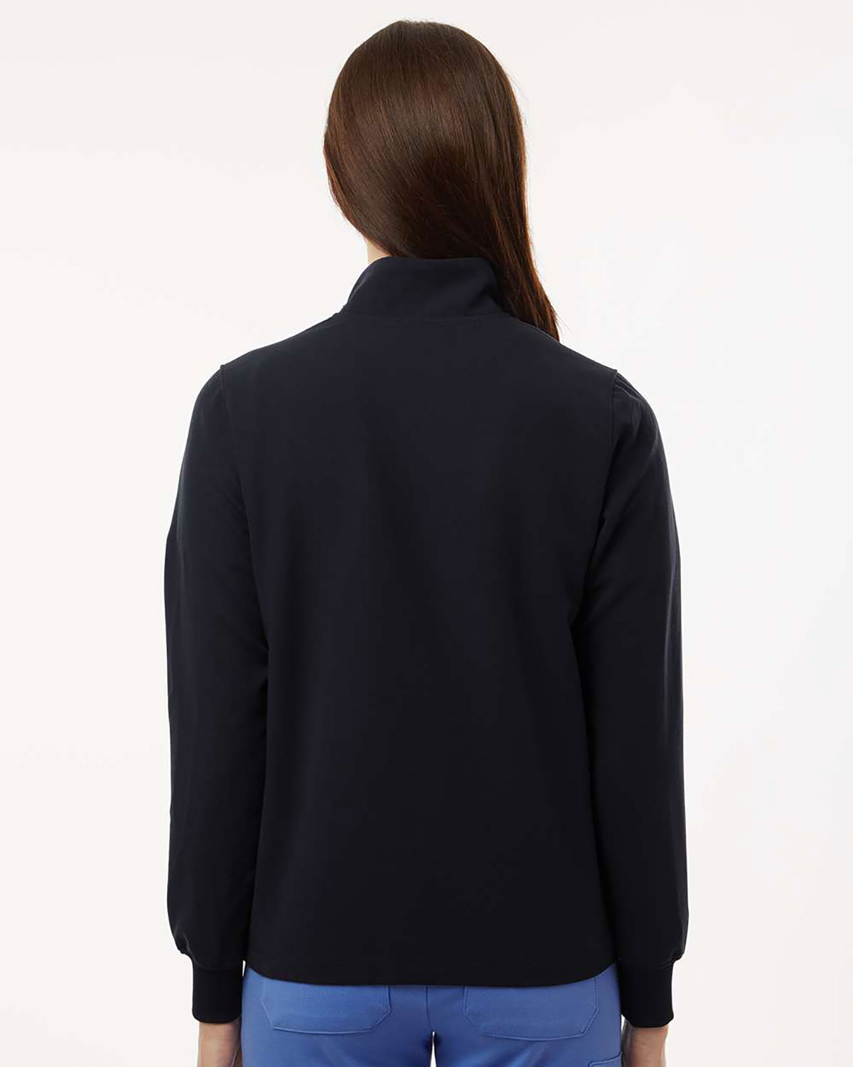 Jaanuu W60001 Women's Ceri Essential Full-Zip 6-Pocket Scrub Jacket view 2