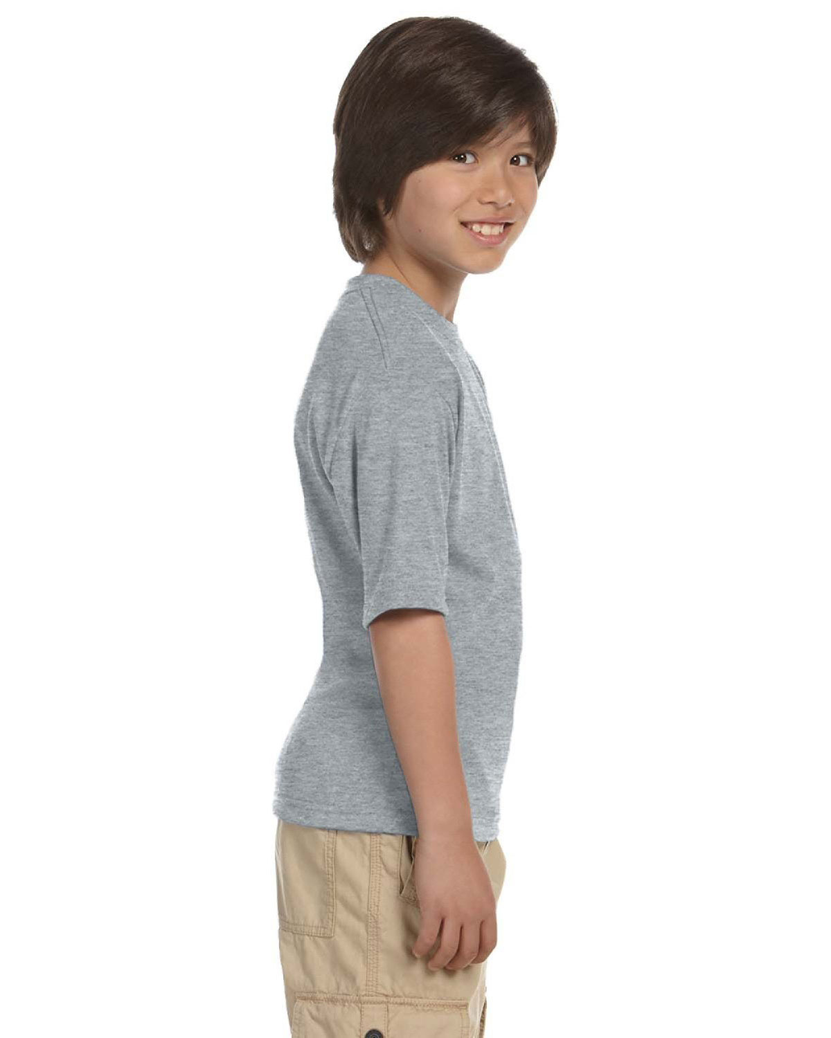 Jerzees 21B Youth Dri-Power 100% Polyester Tee view 3