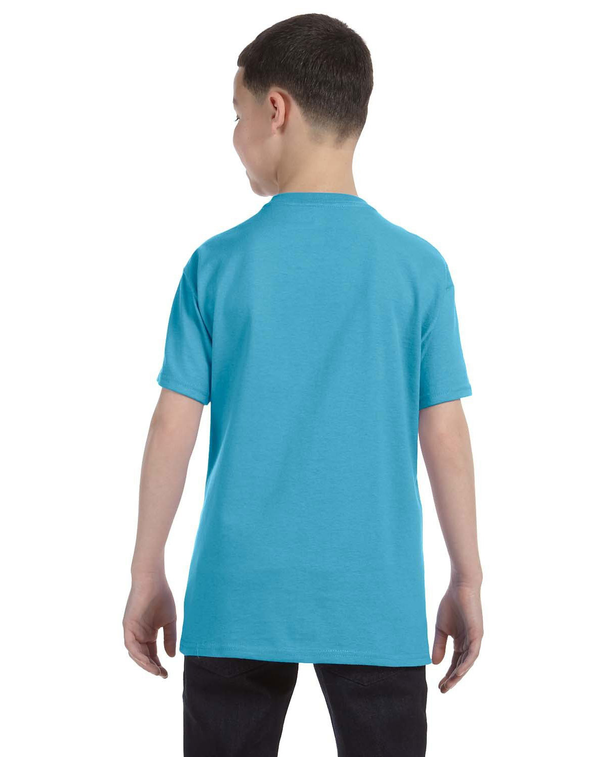 Jerzees 29B Youth Dri-Power 50/50 Cotton/Poly T-Shirt view 2