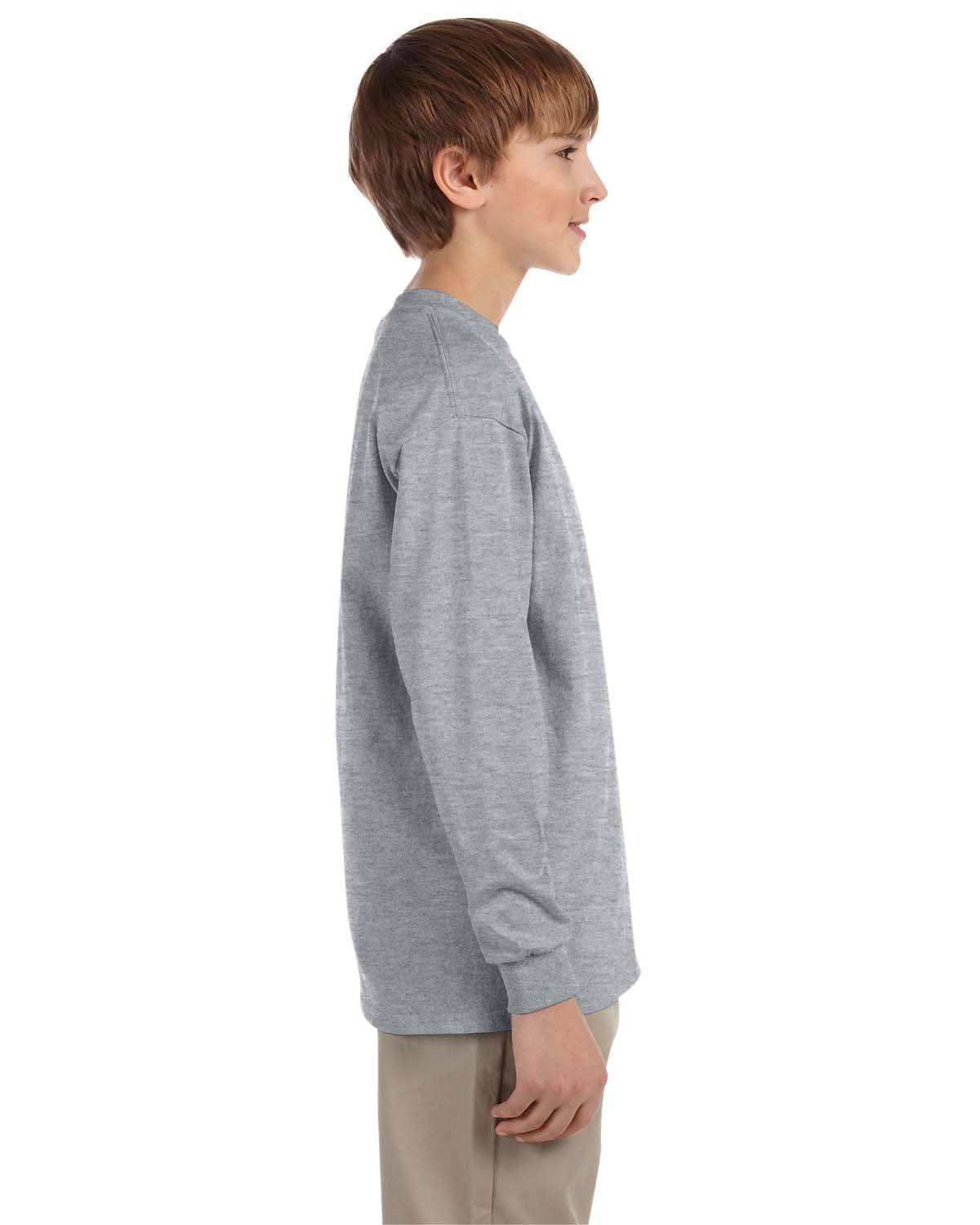 Jerzees 29BL Youth Dri-Power 50/50 Cotton/Poly Long Sleeve view 3