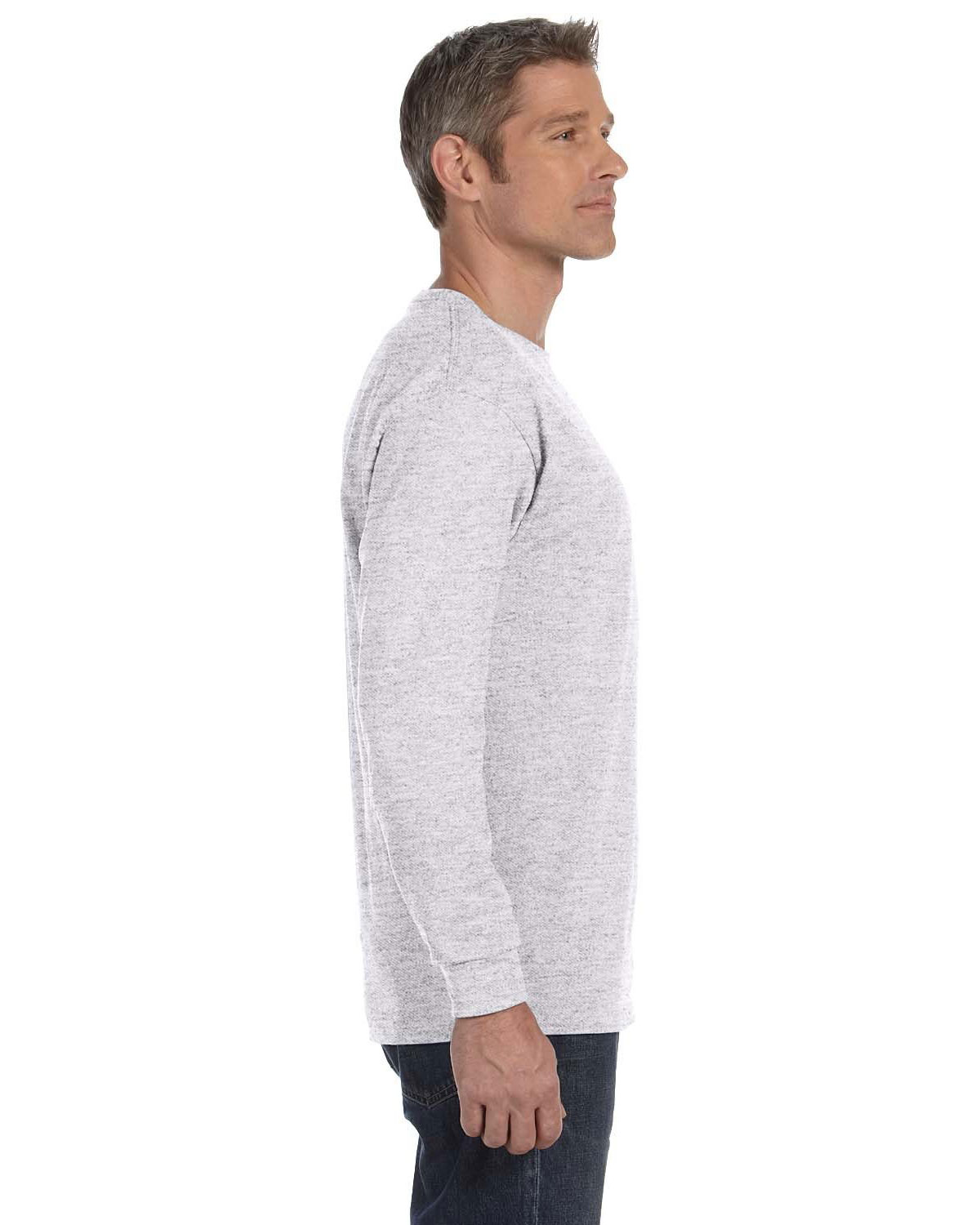 Jerzees 29LS Dri-Power 50/50 Cotton/Poly Long Sleeve T-Shirt view 3