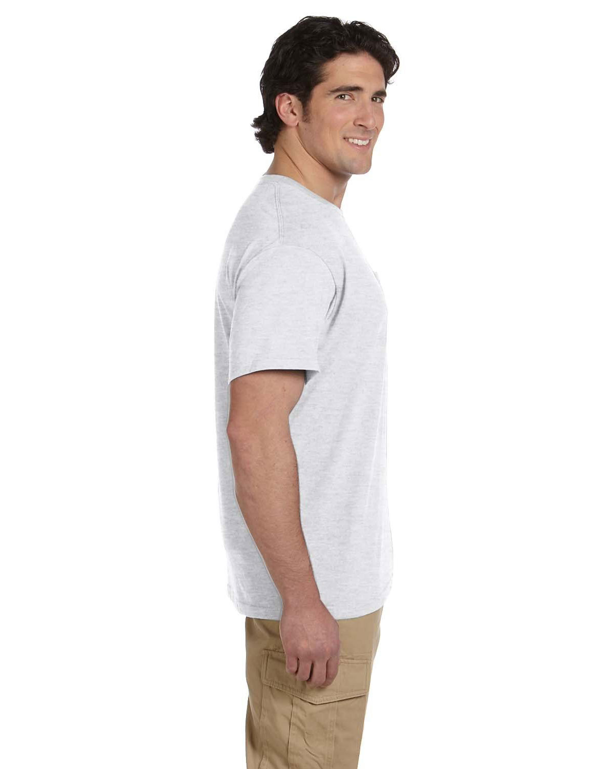 Jerzees 29MP Dri-Power 50/50 Cotton/Poly Pocket T-Shirt view 3