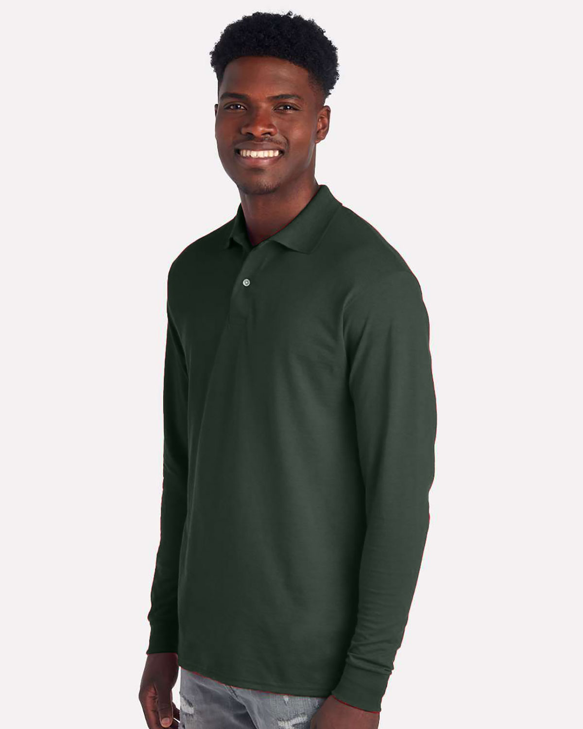 Jerzees 437LR Men's Dri-Power� Long Sleeve Polo view 3