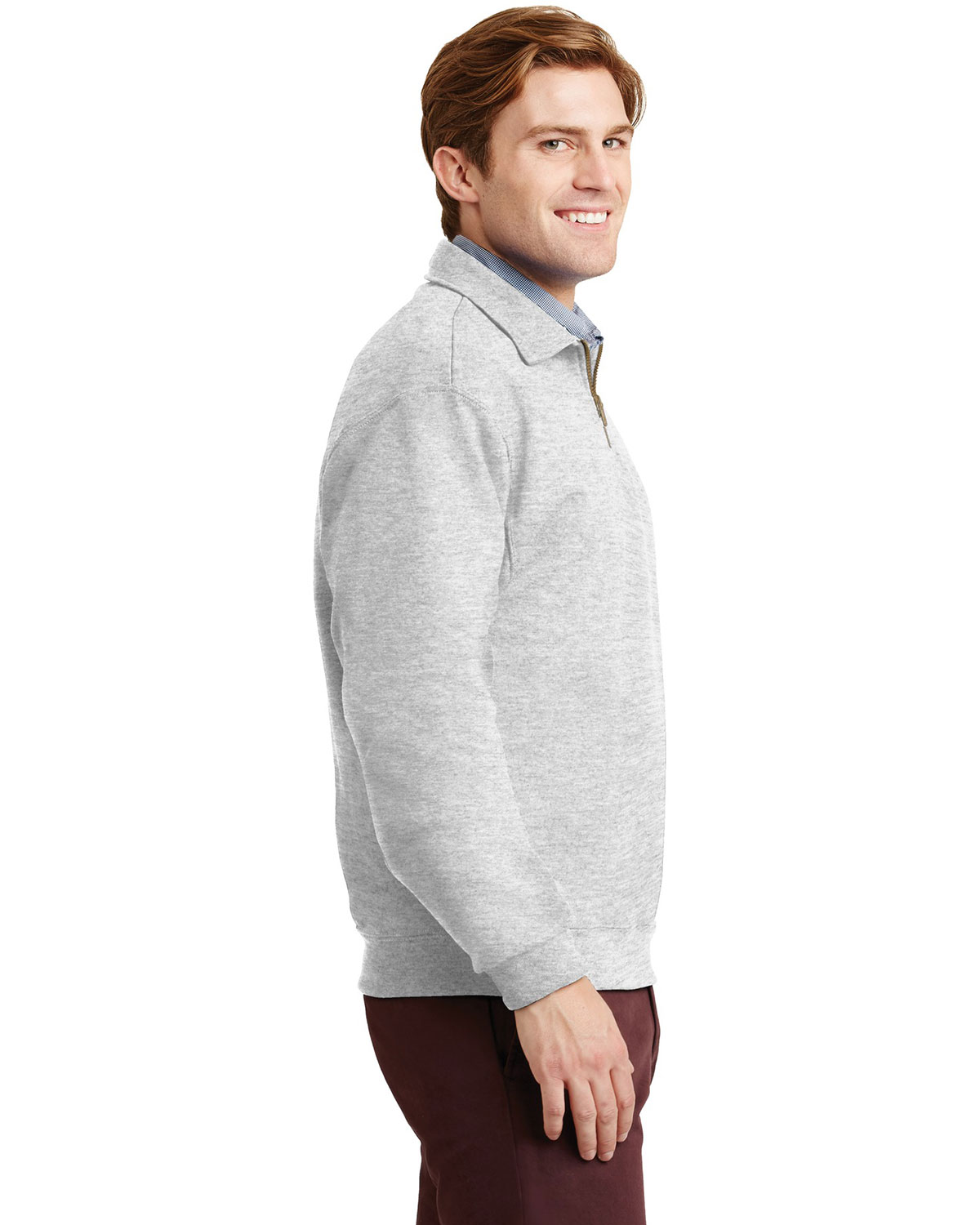 Jerzees 4528M Super Sweats NuBlend - 1/4-Zip Sweatshirt with Cadet Collar view 3