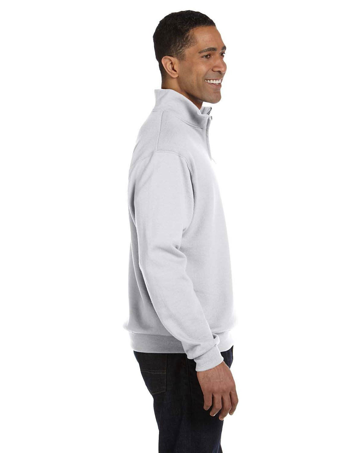 Jerzees 995M NuBlend 1/4-Zip Cadet Collar Sweatshirt view 3