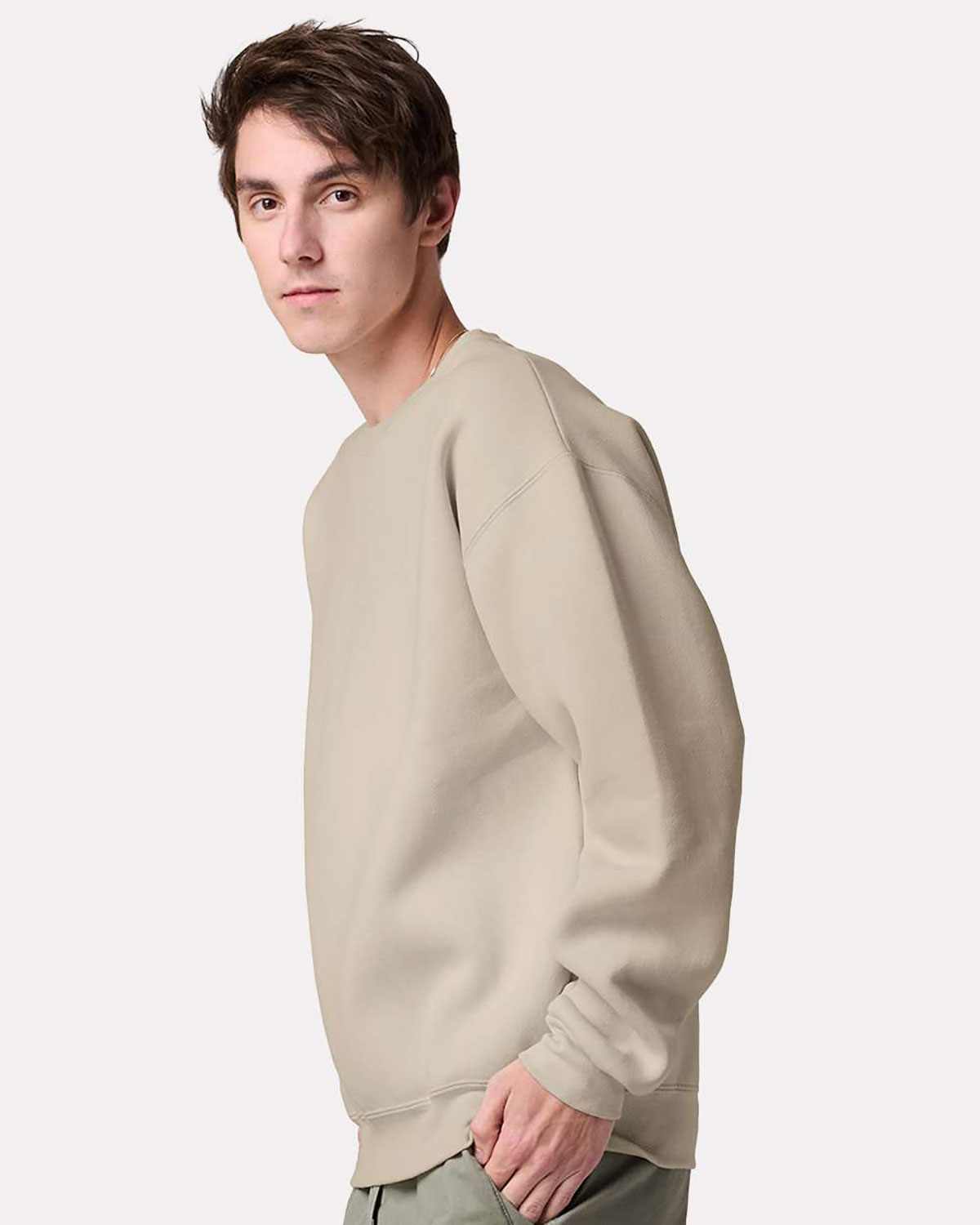 Jerzees C12MR Unisex Rugged Crewneck Sweatshirt view 3