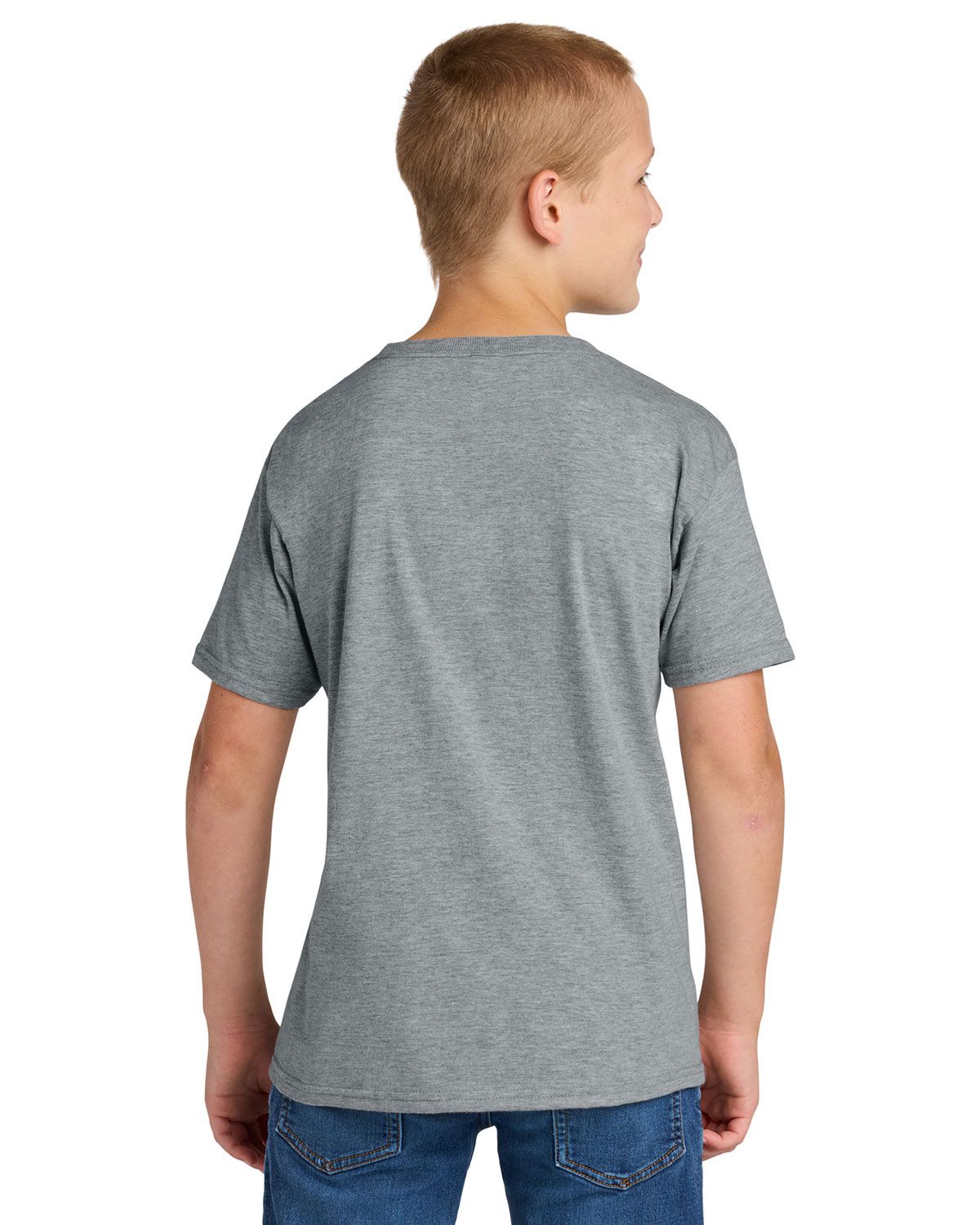 Jerzees IC46B Ultimate Youth Ring Spun T-Shirt view 2