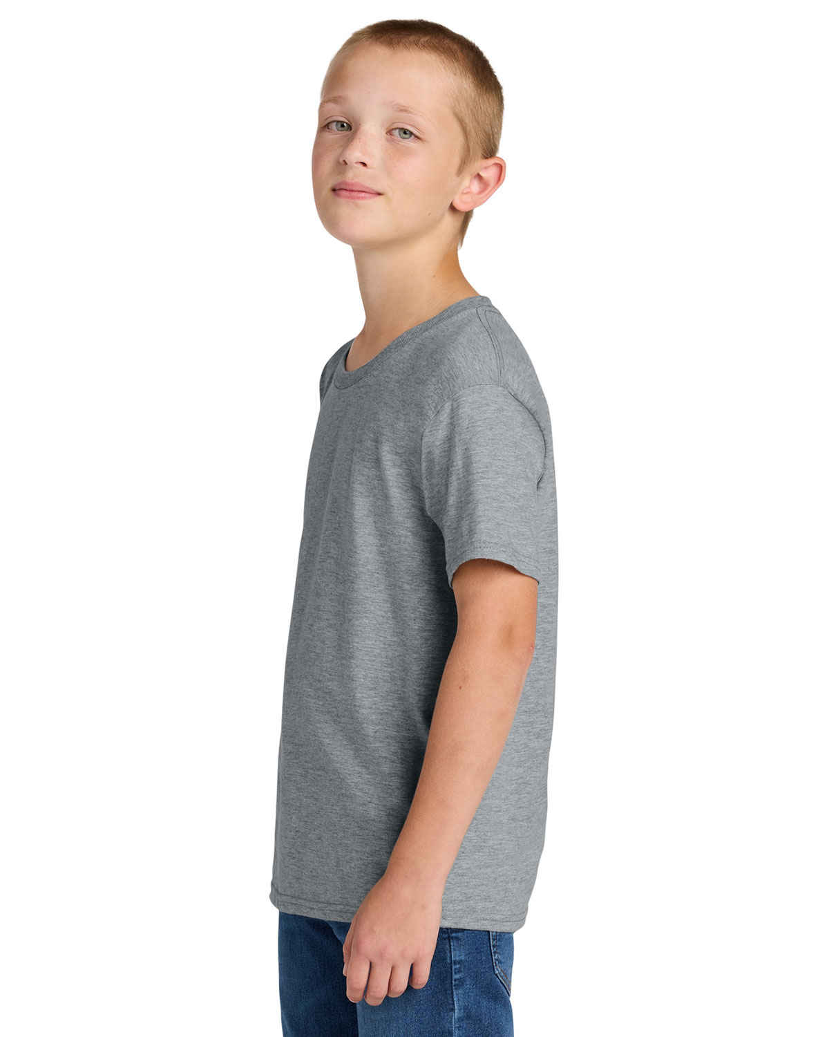 Jerzees IC46B Ultimate Youth Ring Spun T-Shirt view 3