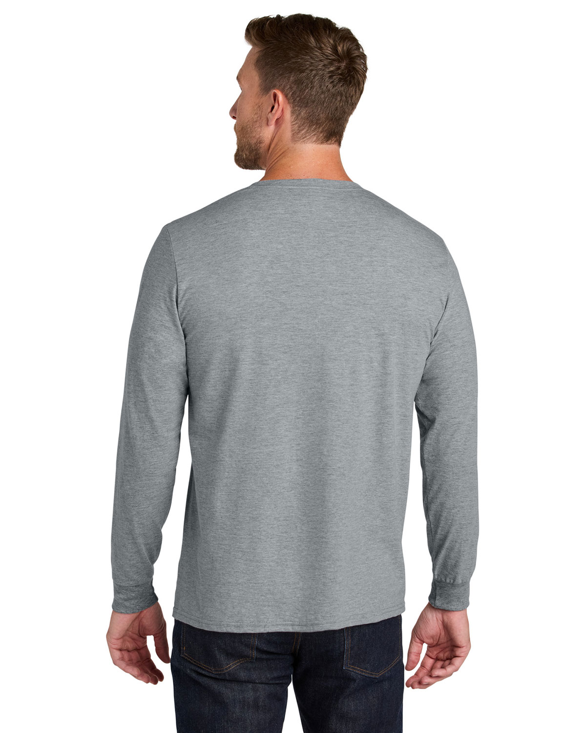 Jerzees IC46L Ultimate Unisex Ring Spun Long Sleeve T-Shirt view 2