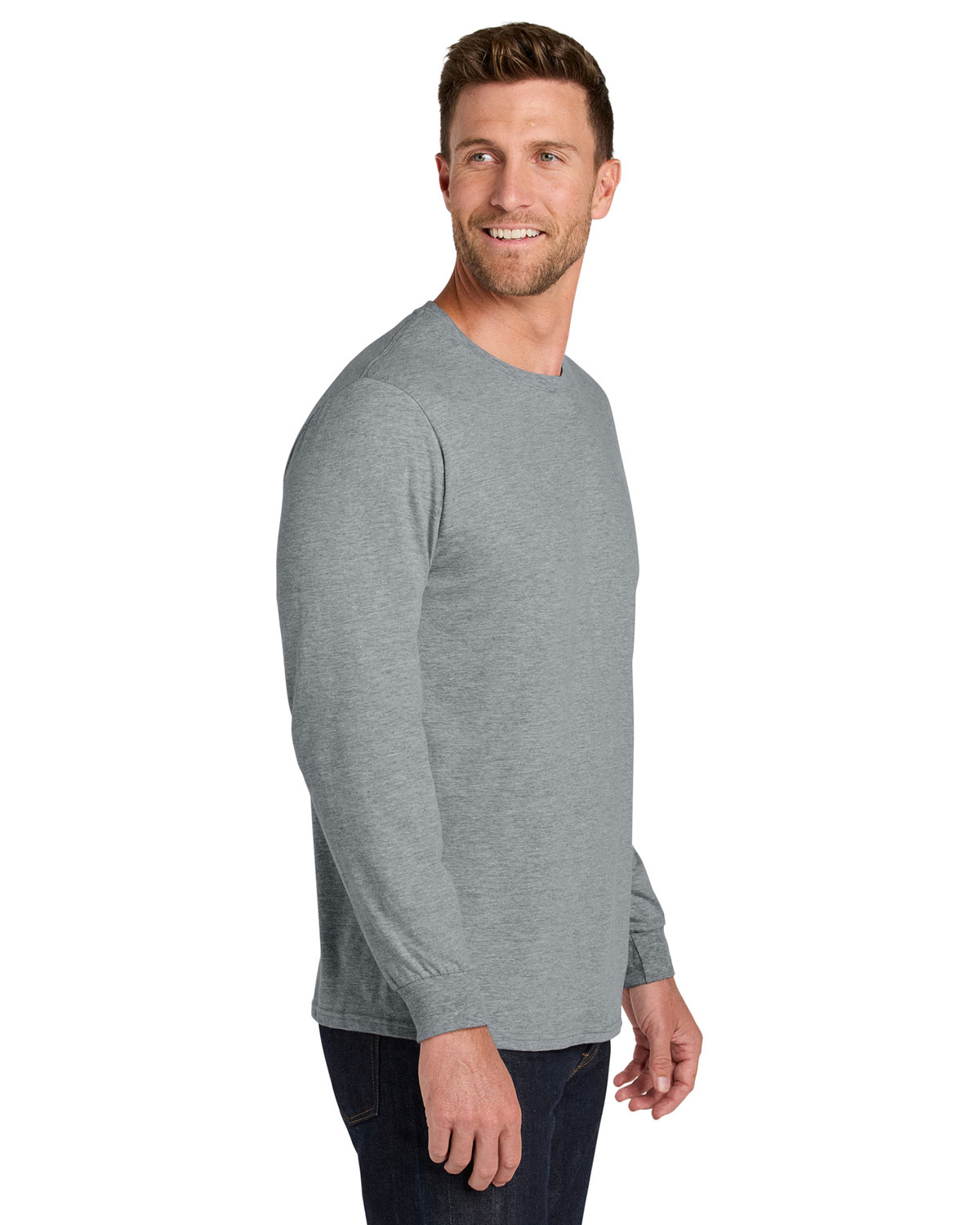 Jerzees IC46L Ultimate Unisex Ring Spun Long Sleeve T-Shirt view 3