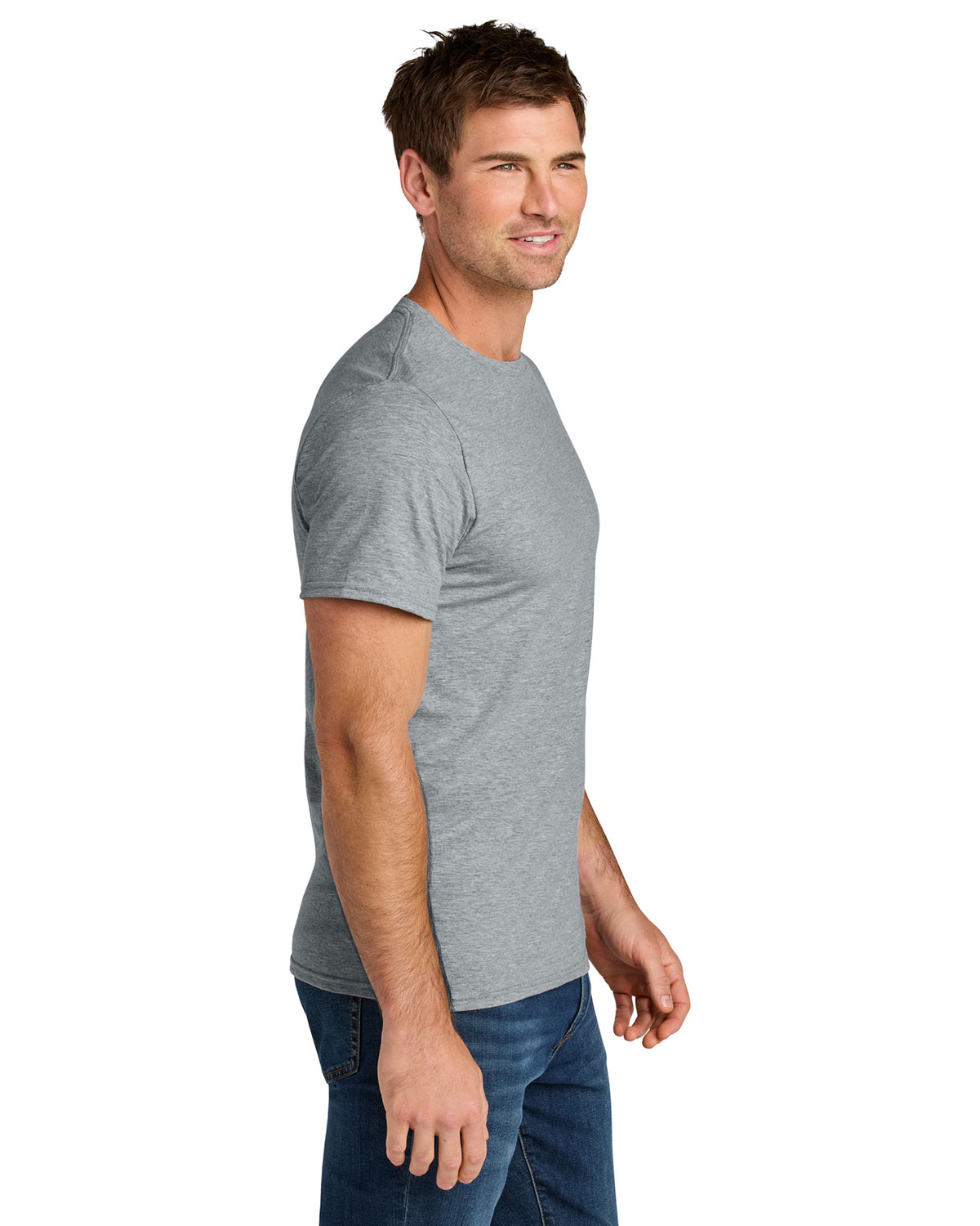 Jerzees IC46M Ultimate Unisex Ring Spun T-Shirt view 3