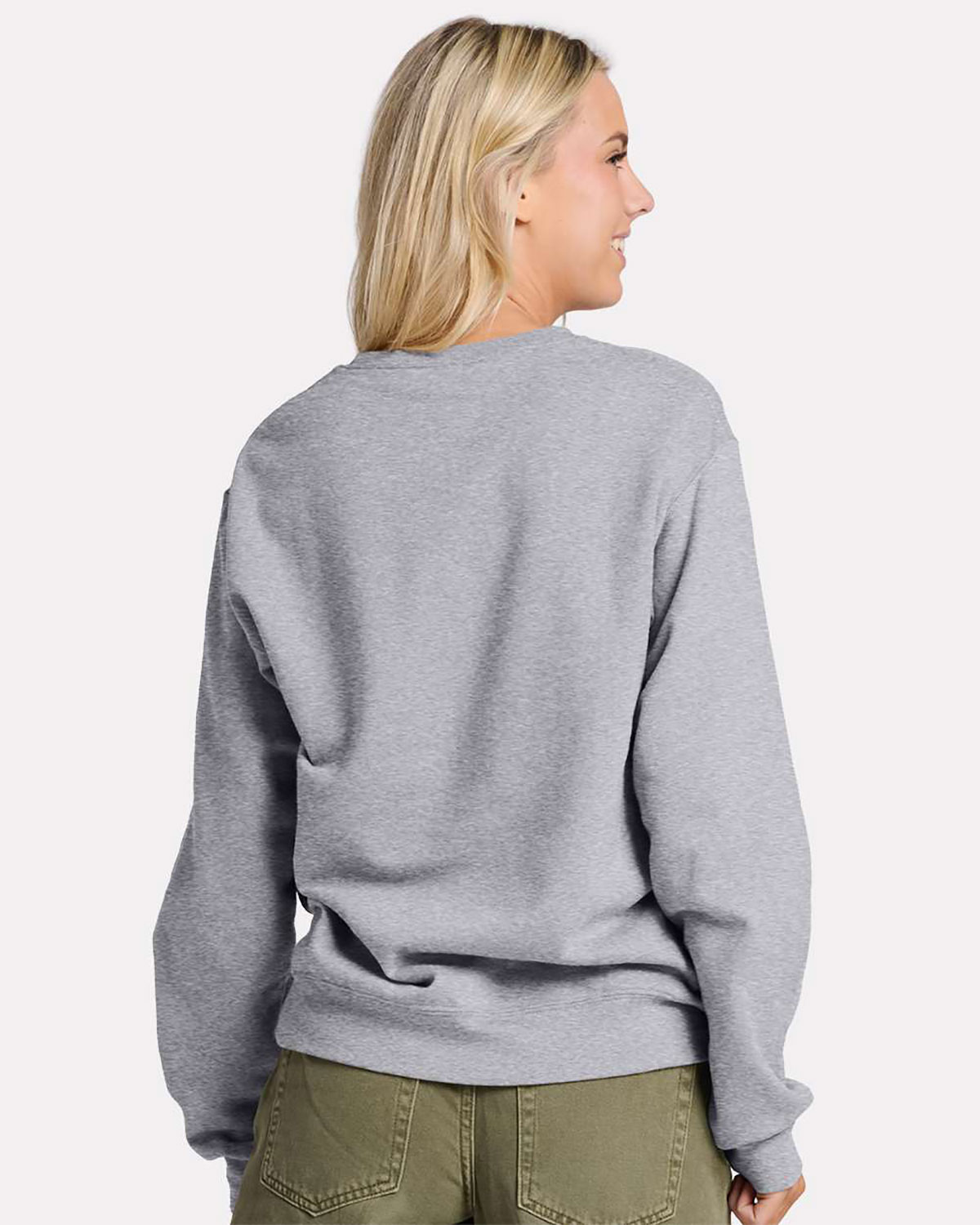 Jerzees IC48MR Unisex Ultimate CVC Crewneck Sweatshirt view 2
