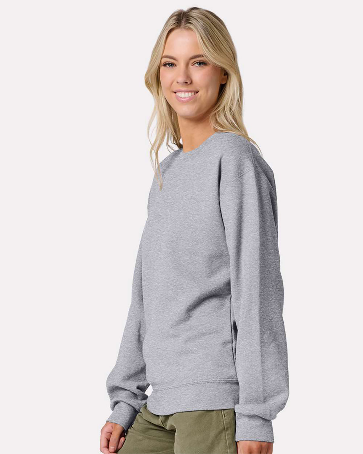 Jerzees IC48MR Unisex Ultimate CVC Crewneck Sweatshirt view 3
