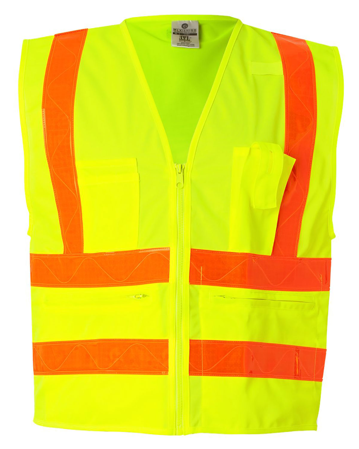 Kishigo 1197-1198 Unisex Prismatic Hydrowick-Lite Multi Zipper Vest