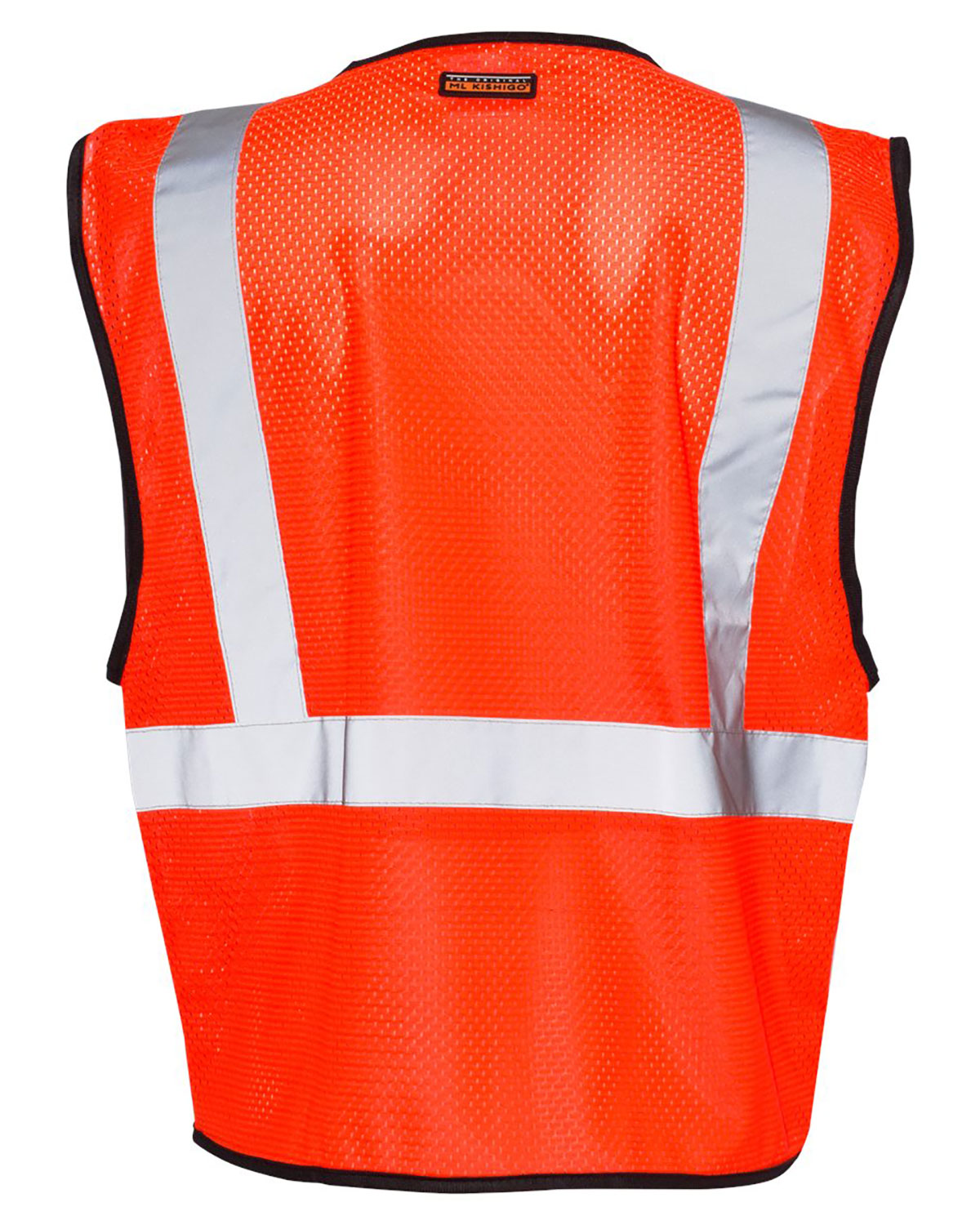 Kishigo 1519-1520 Unisex Single Pocket Zipper Mesh Class 2 Vest view 2
