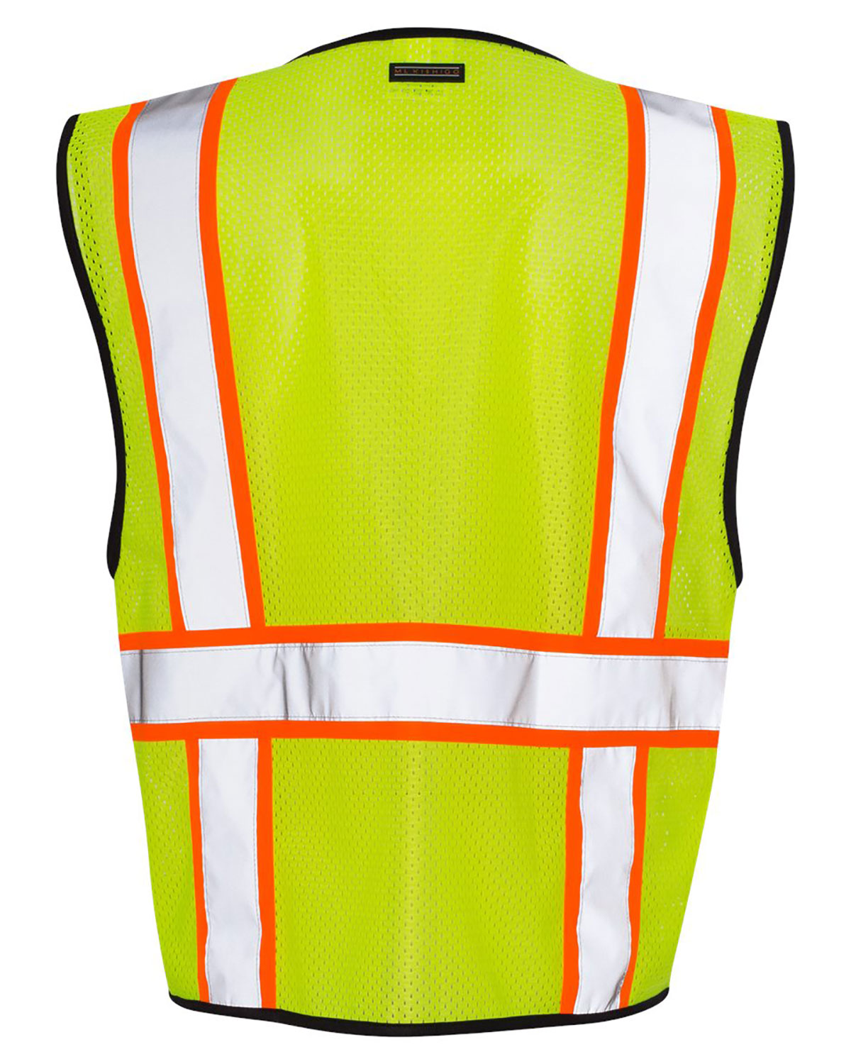 Kishigo 1527-1528 Unisex Economy Contrasting Vest with Zippered Front view 2
