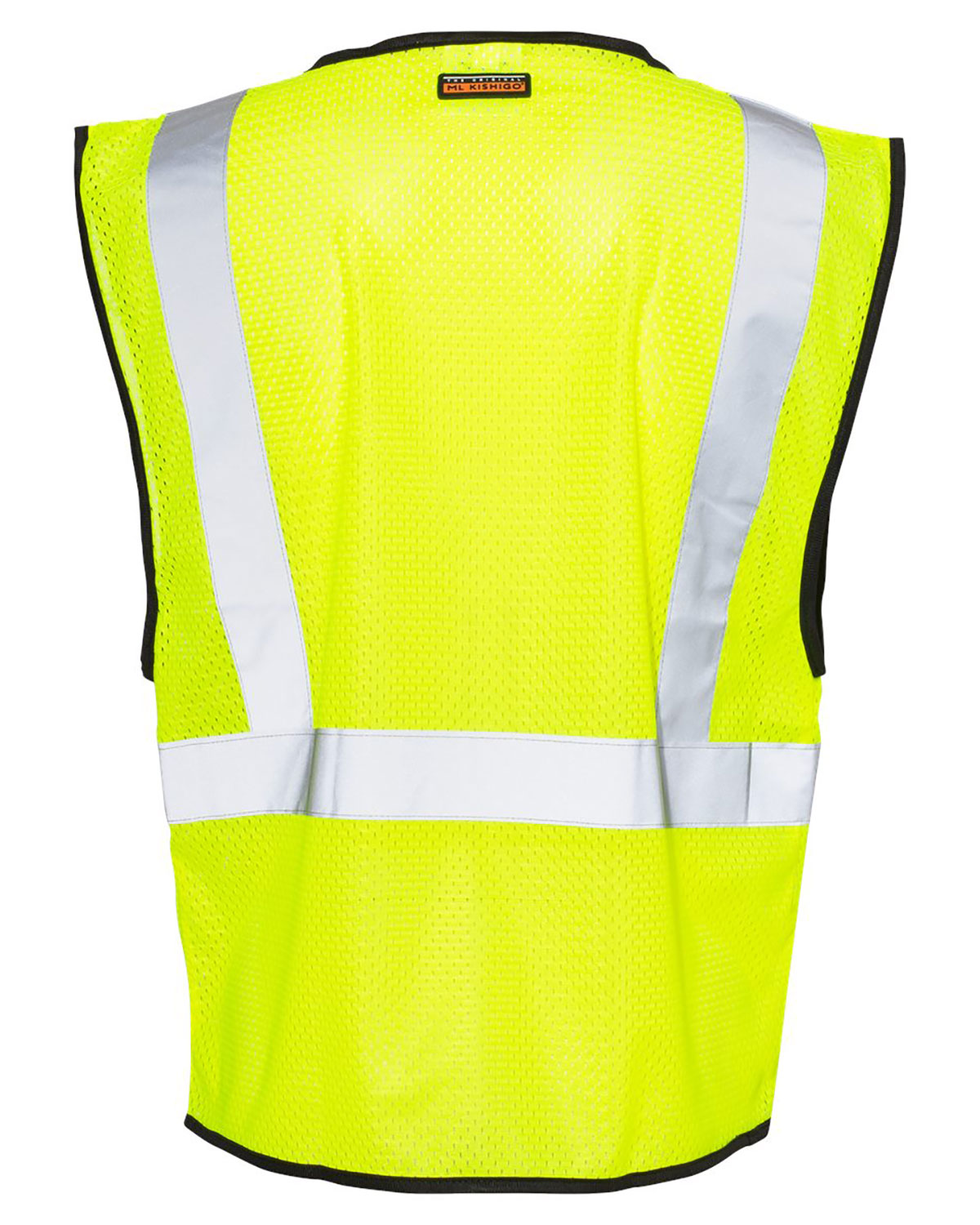 Kishigo 1547-1548 Unisex Zippered Mesh Economy Class 2 Vest view 2