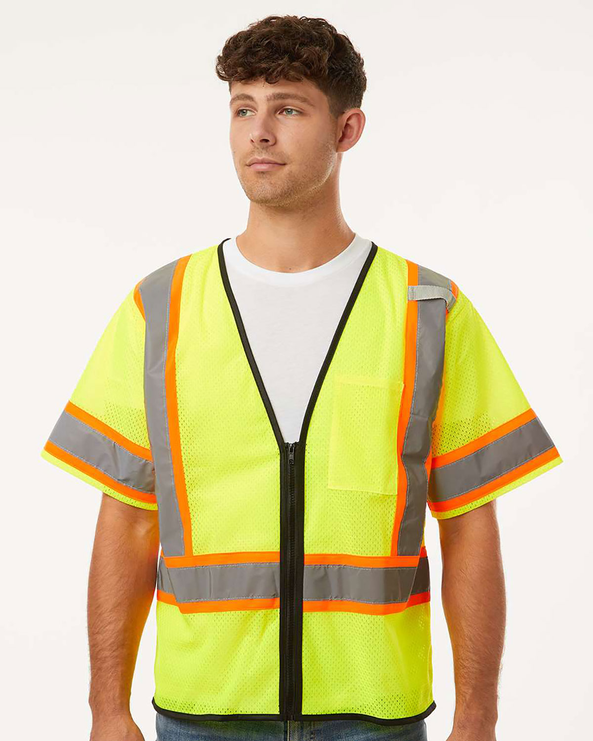Kishigo 1565-1566 Unisex Class 3 Mesh Zippered Vest