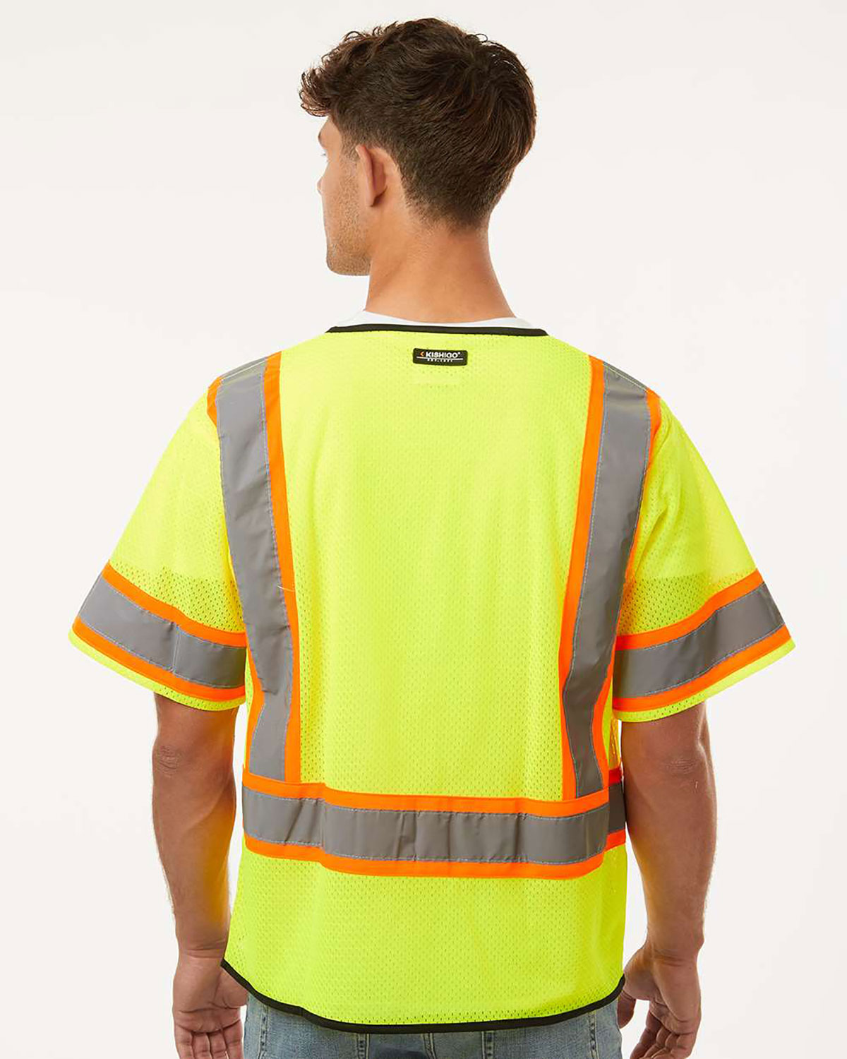 Kishigo 1565-1566 Unisex Class 3 Mesh Zippered Vest view 2