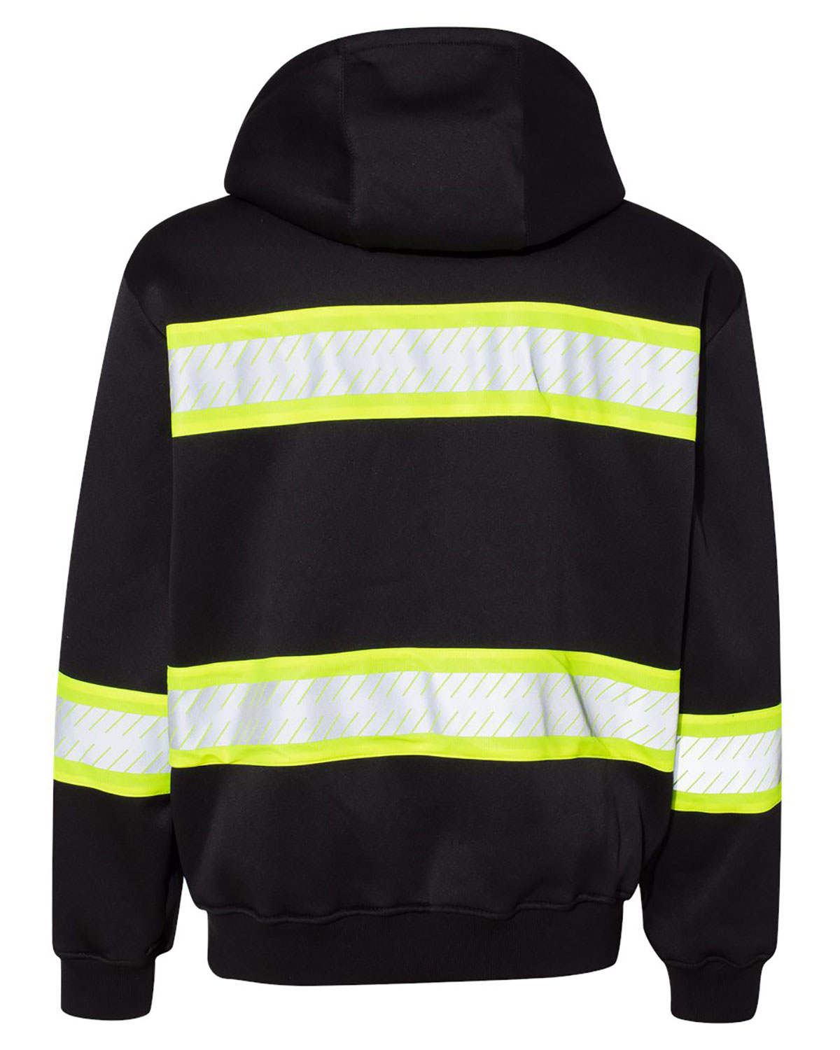 Kishigo B310-313 Men's EV Series� Enhanced Visibility Full-Zip Hooded Sweatshirt view 2