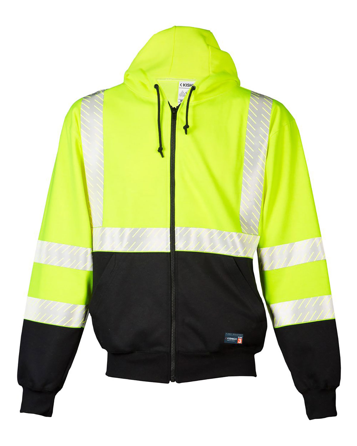 Kishigo F507 Unisex FR Full-Zip Hooded Sweatshirt