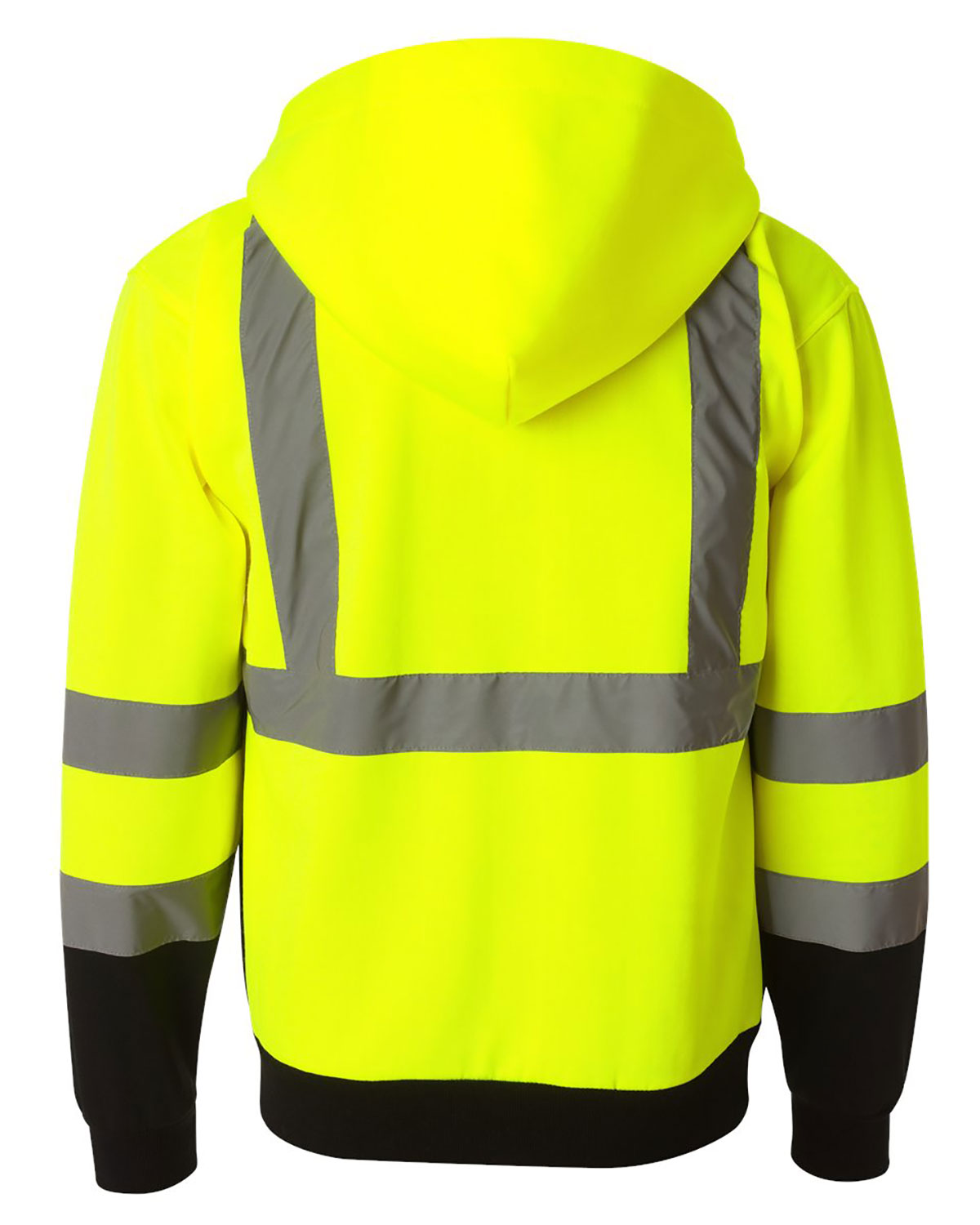 Kishigo JS102-103 Unisex Hi-Vis Full-Zip Hooded Sweatshirt view 2