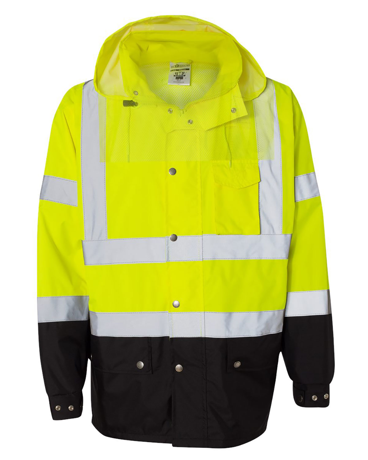 Kishigo RWJ102-103 Unisex Storm Cover Waterproof Rain Jacket