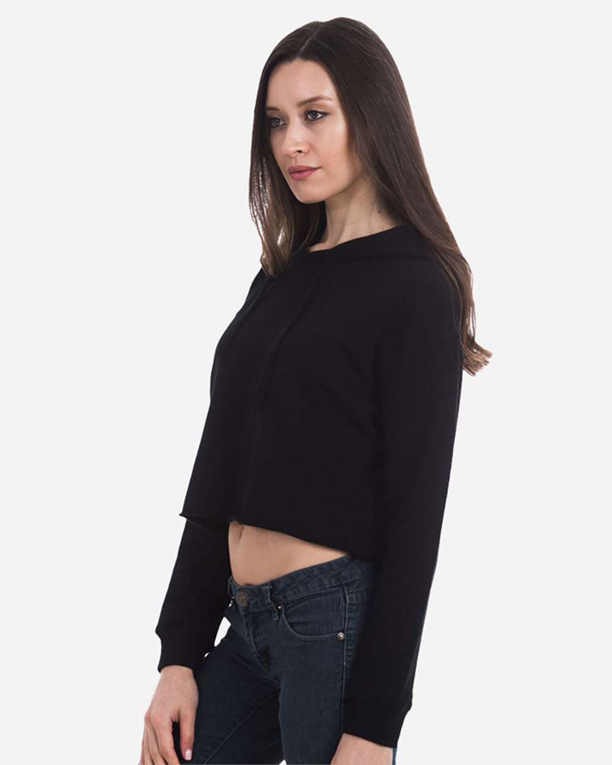 Lane Seven LS12000 Women's Cropped Hoodie Sweatshirt view 3