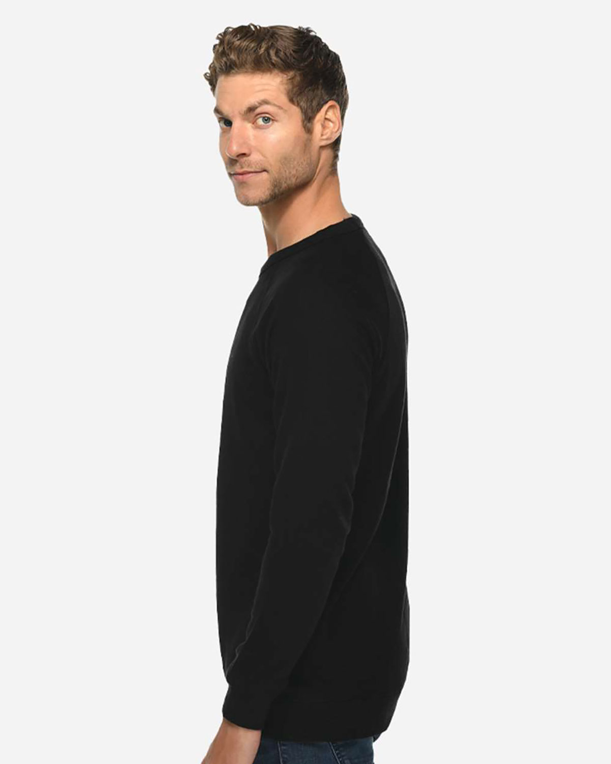 Lane Seven LS13004 Unisex French Terry Crewneck Sweatshirt view 3