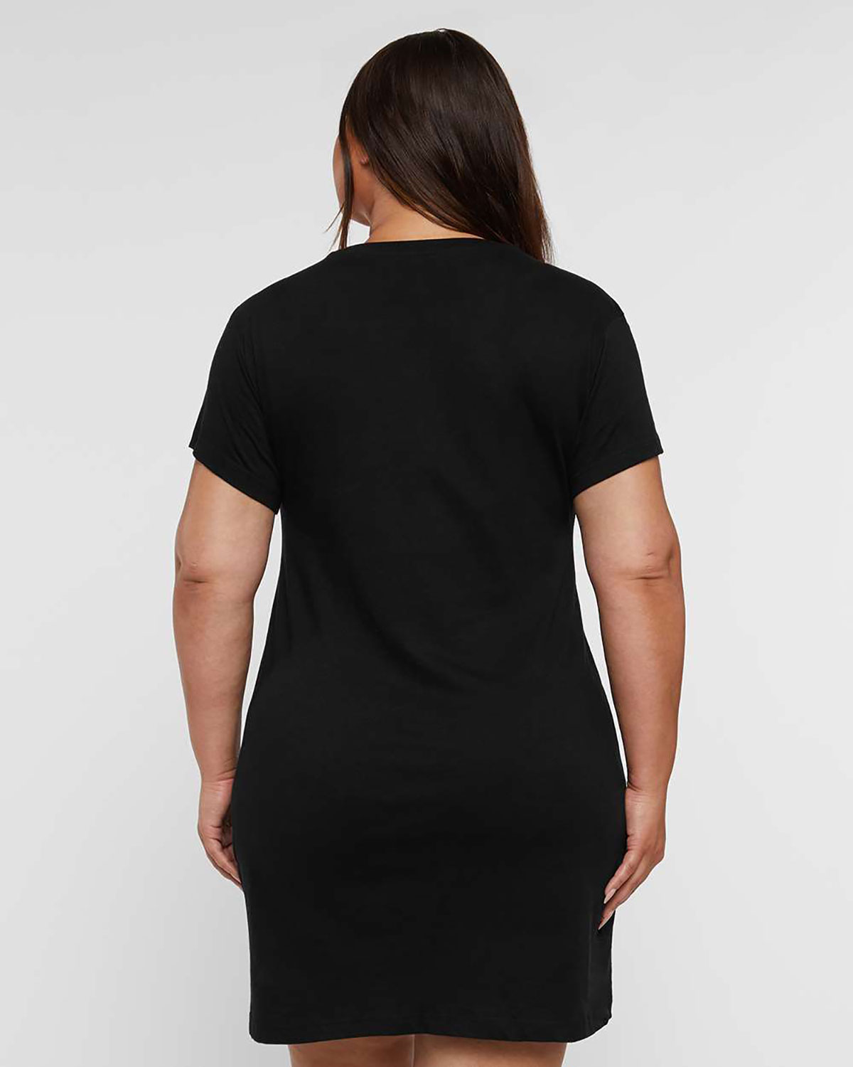 LAT 3522 Women's Fine Jersey V-Neck Coverup view 2