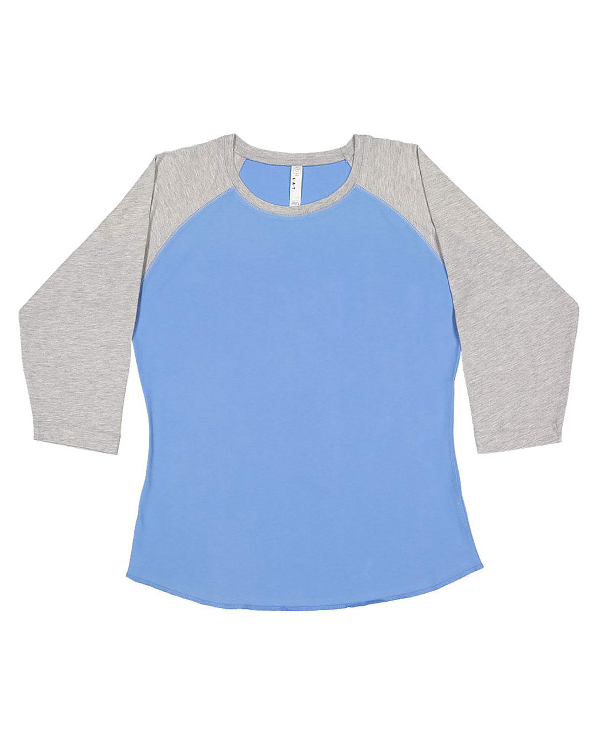 LAT 3530 Women's Baseball Fine Jersey Three-Quarter Sleeve Tee