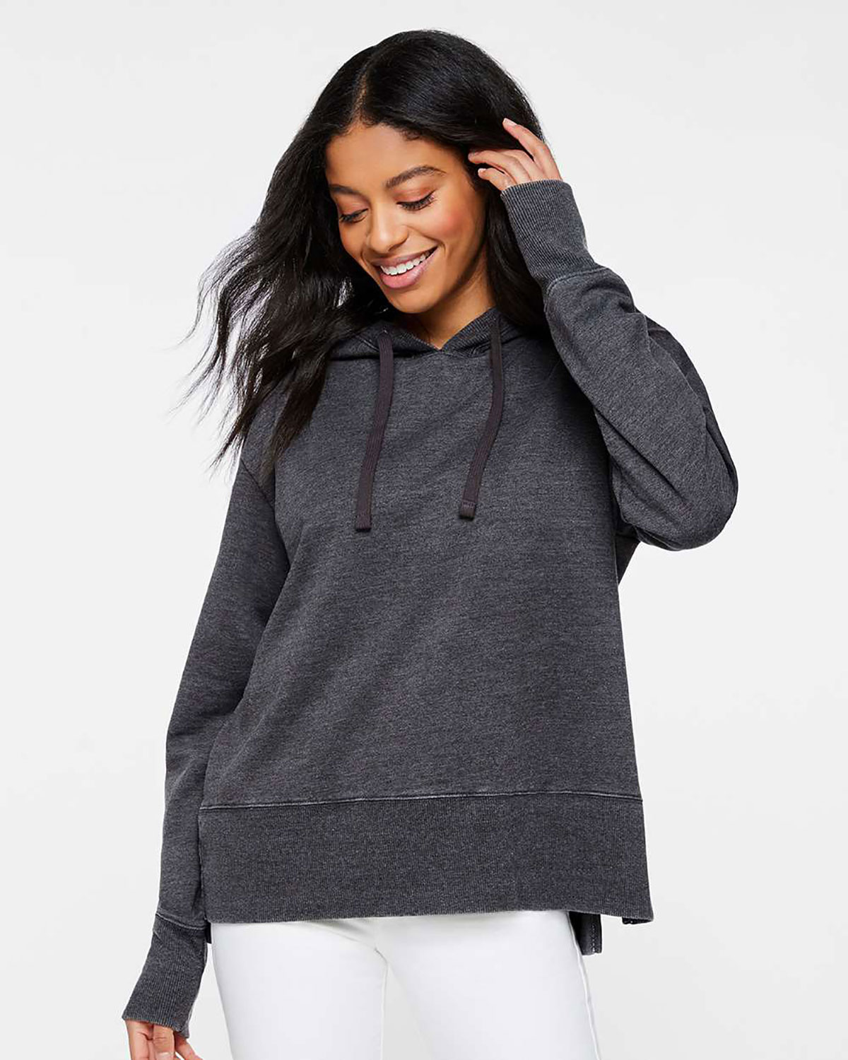 LAT 3536 Women's Vintage Wash Hoodie Sweatshirt