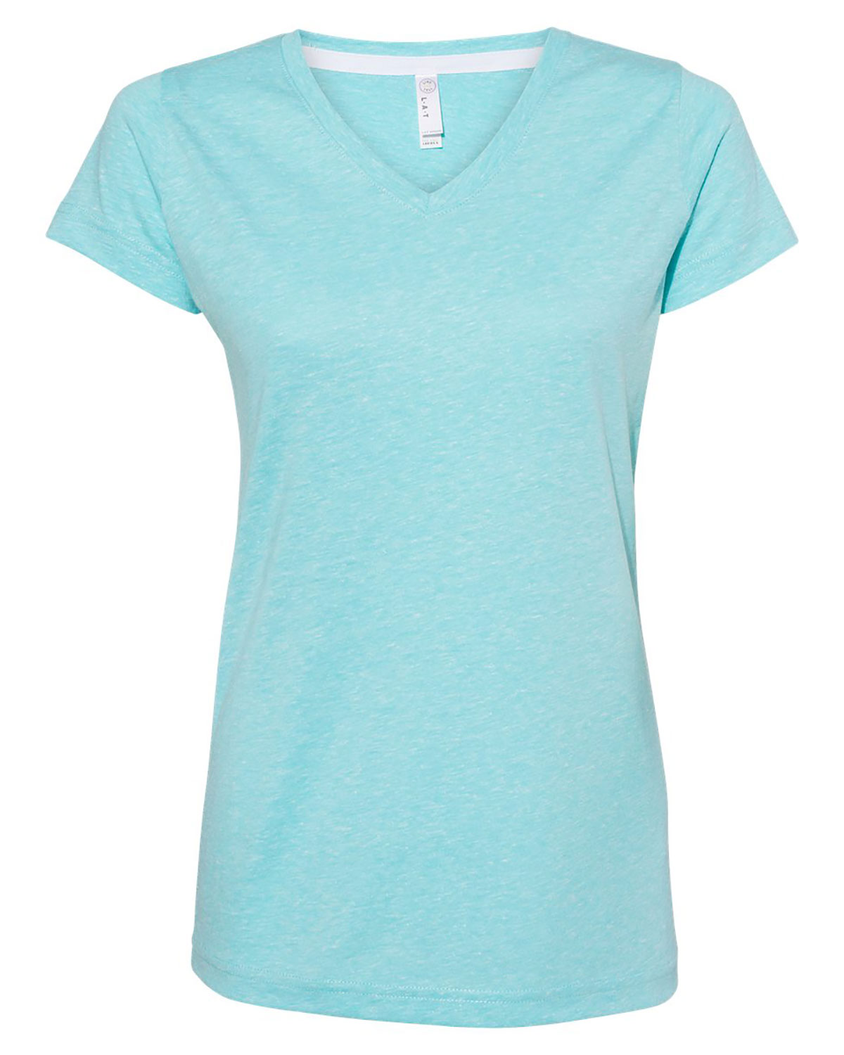 LAT 3591 Women's Harborside M�lange V-Neck Tee