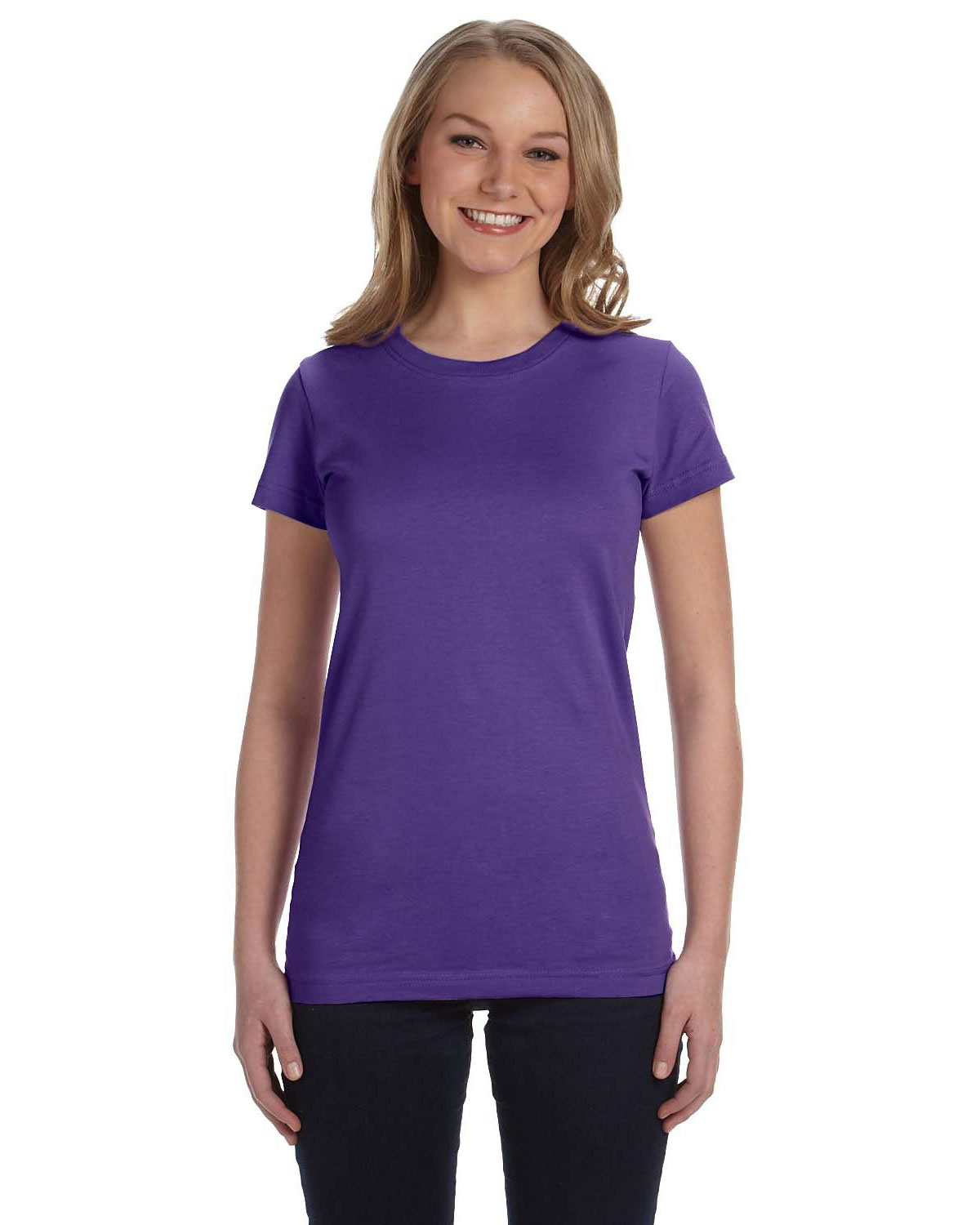 LAT 3616 Women Ringspun Longer Length T-Shirt | GotApparel.com