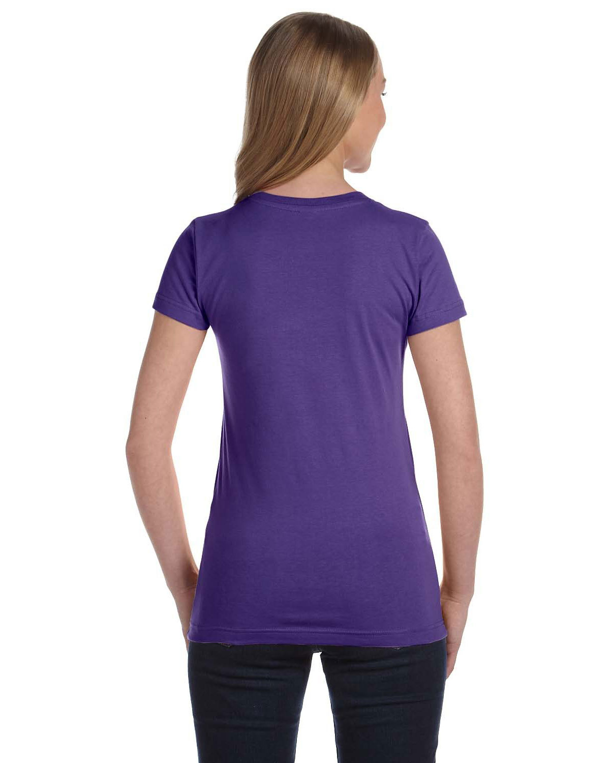 LAT 3616 Women Ringspun Longer Length T-Shirt | GotApparel.com