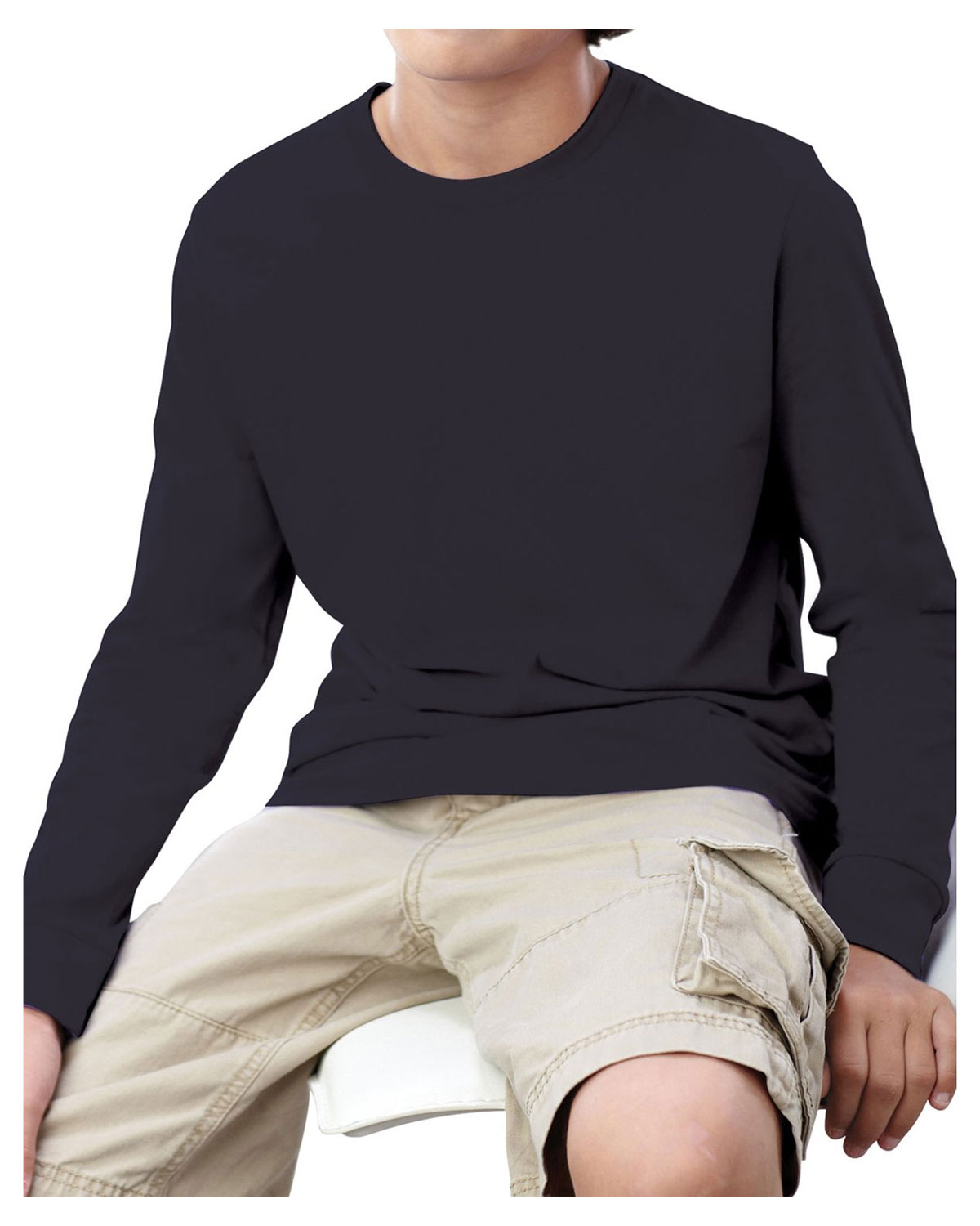 LAT 6201 Youth Fine Jersey Long Sleeve Tee