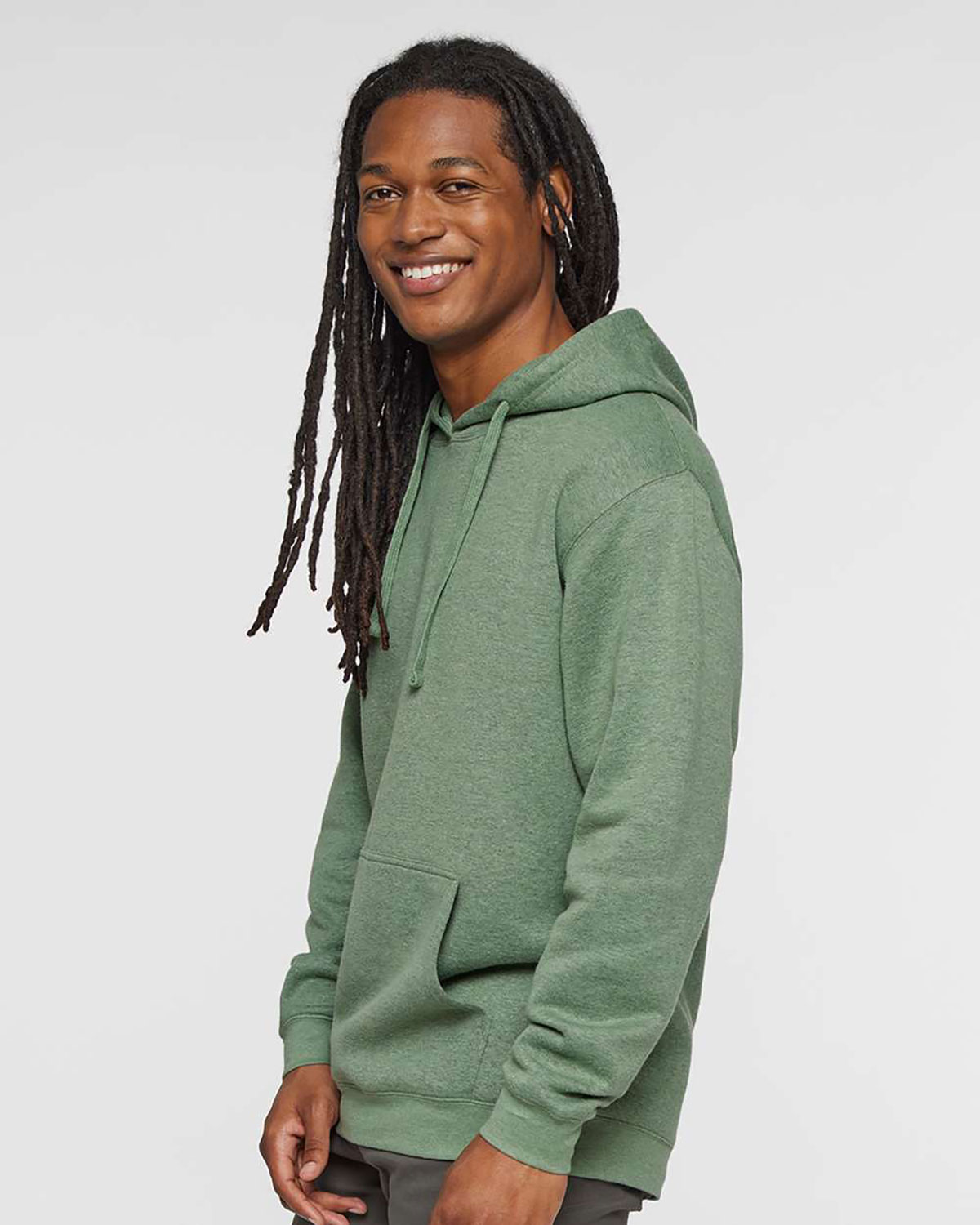 LAT 6926 Unisex Elevated Fleece Hoodie Sweatshirt view 3