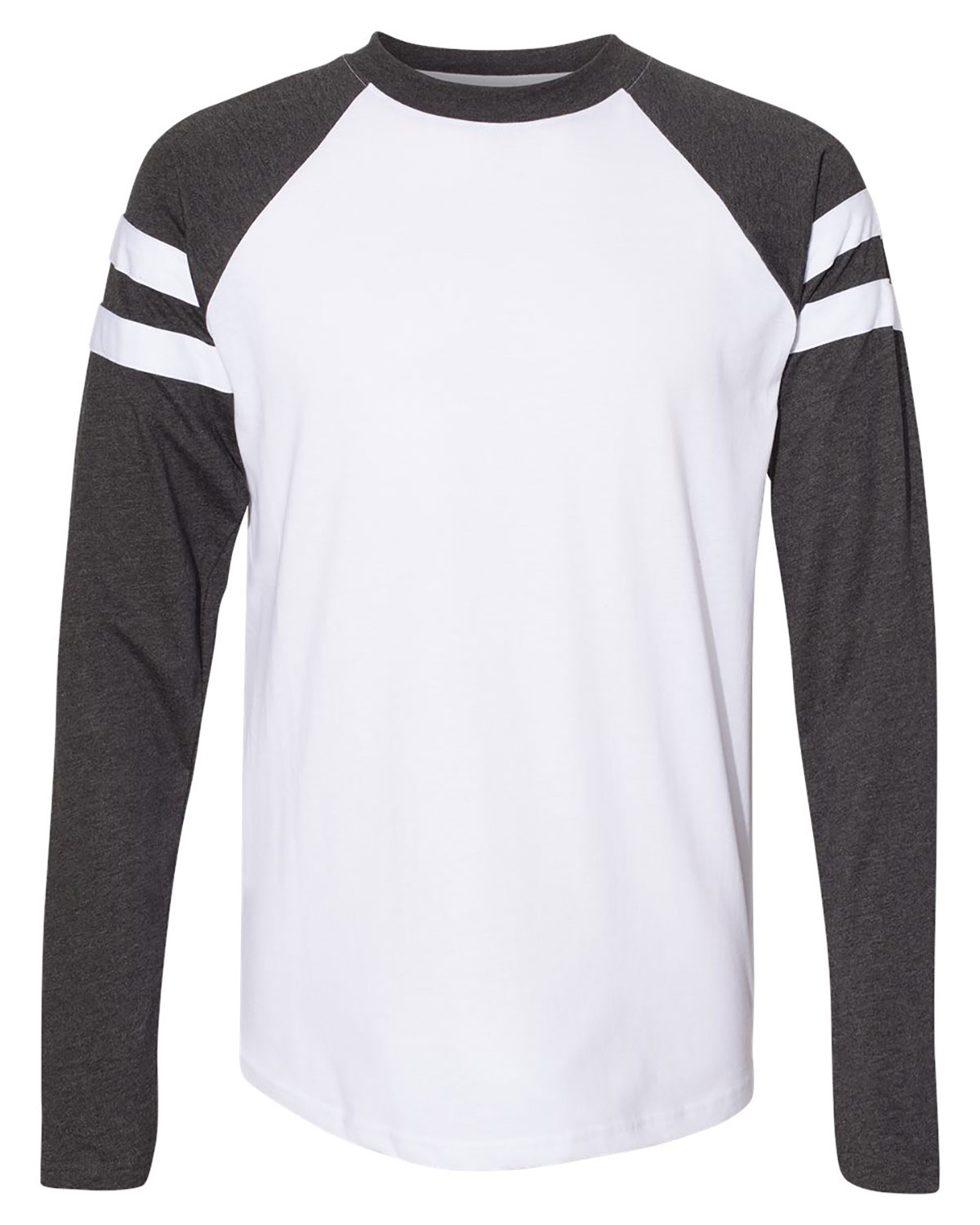 LAT 6934 Unisex Fine Jersey Mash Up Long Sleeve Tee