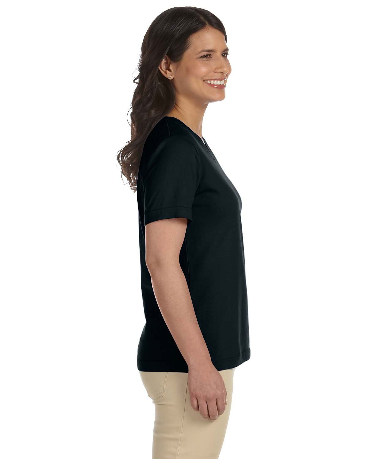 LAT L-3587 Ladies 5.5 Oz. Premium Jersey V-Neck T-Shirt | GotApparel.com