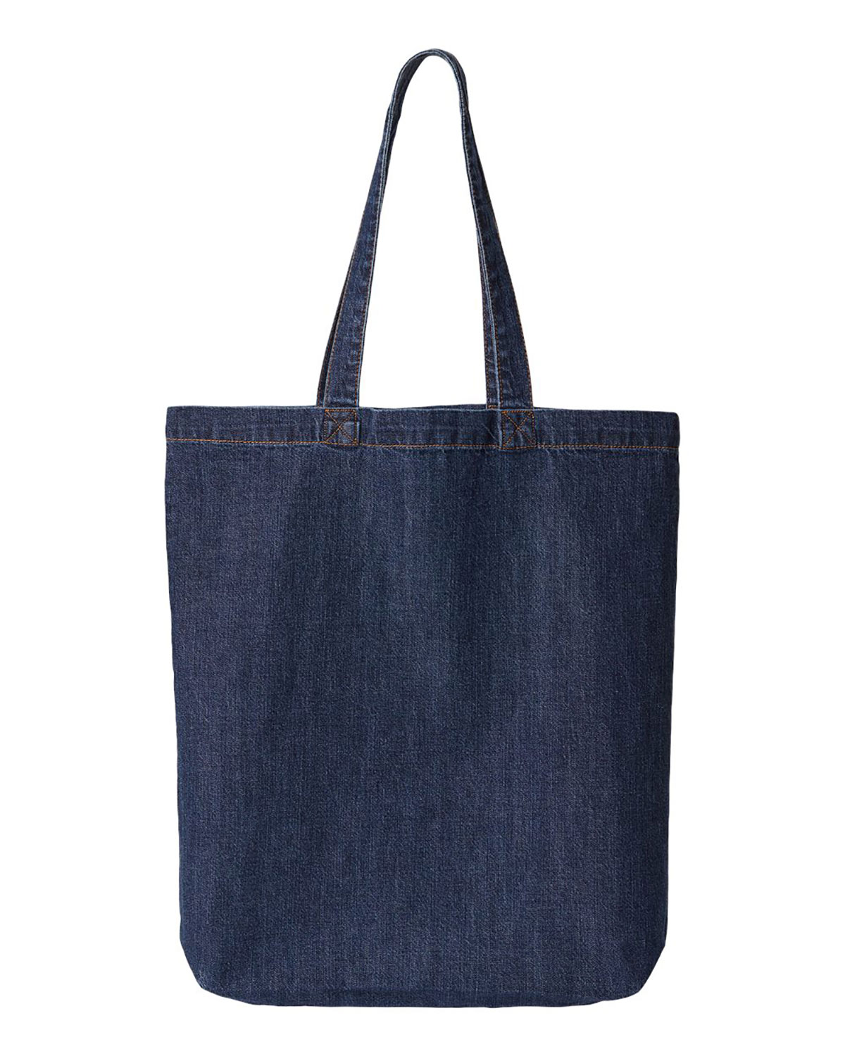 Liberty Bags 7761A Cotton Denim Gusseted Tote Bag view 2